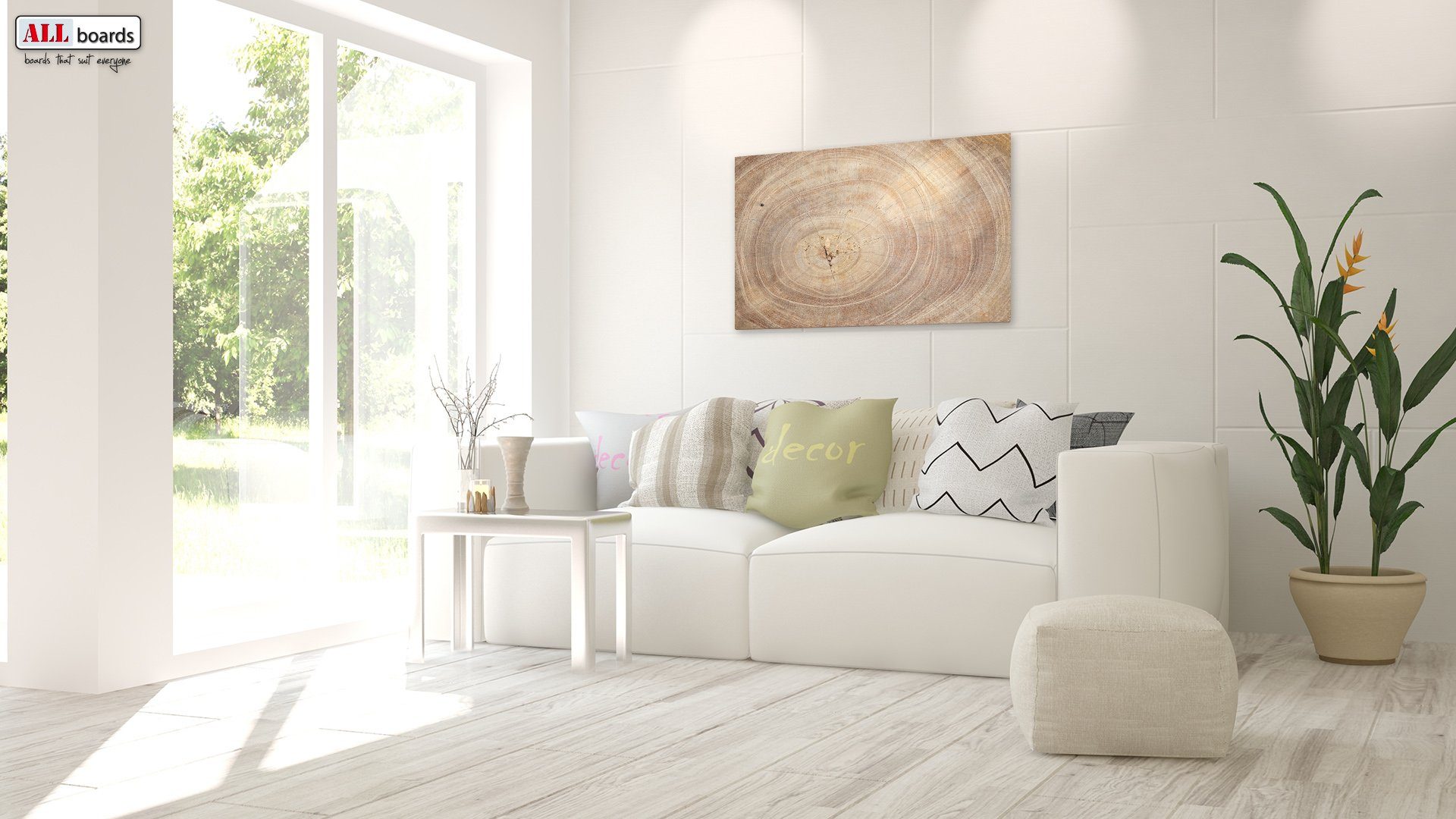 ALLboards Magnettafel ALLboards Metallische Magnettafel BAUMSTAMM günstig online kaufen