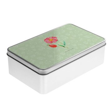 Mr. & Mrs. Panda Dose Blume Hagebutte - Blattgrün - Geschenk, Aufbewahrungsbox, Garten, Blu (1 St), Stilvolles Design
