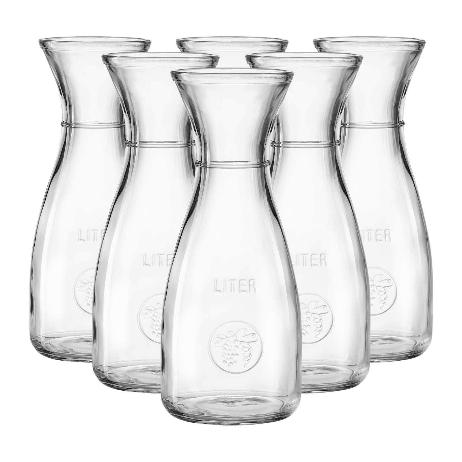 Ritzenhoff & Breker Karaffe Bordeaux Karaffen 1 Liter 6er Set, (6x Karaffe, 6-tlg)