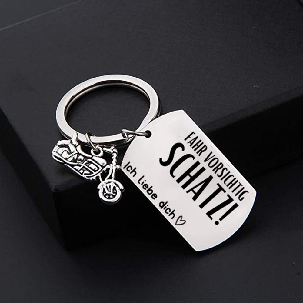 Geschenkehöhle Schlüsselanhänger mit Gravur Schlüsselanhänger Motorrad mit günstig online kaufen