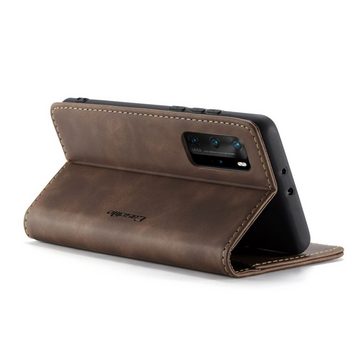 König Design Handyhülle Huawei P40 Pro, Schutzhülle Schutztasche Case Cover Etuis Wallet Klapptasche Bookstyle