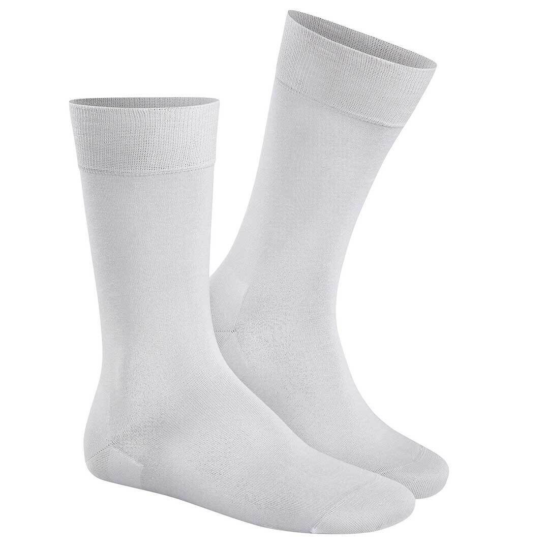 KUNERT Basicsocken CLARK (1-Paar) Feinste Herren Baumwoll-Socken für eine perfekte Passform Pearl-grey 3700
