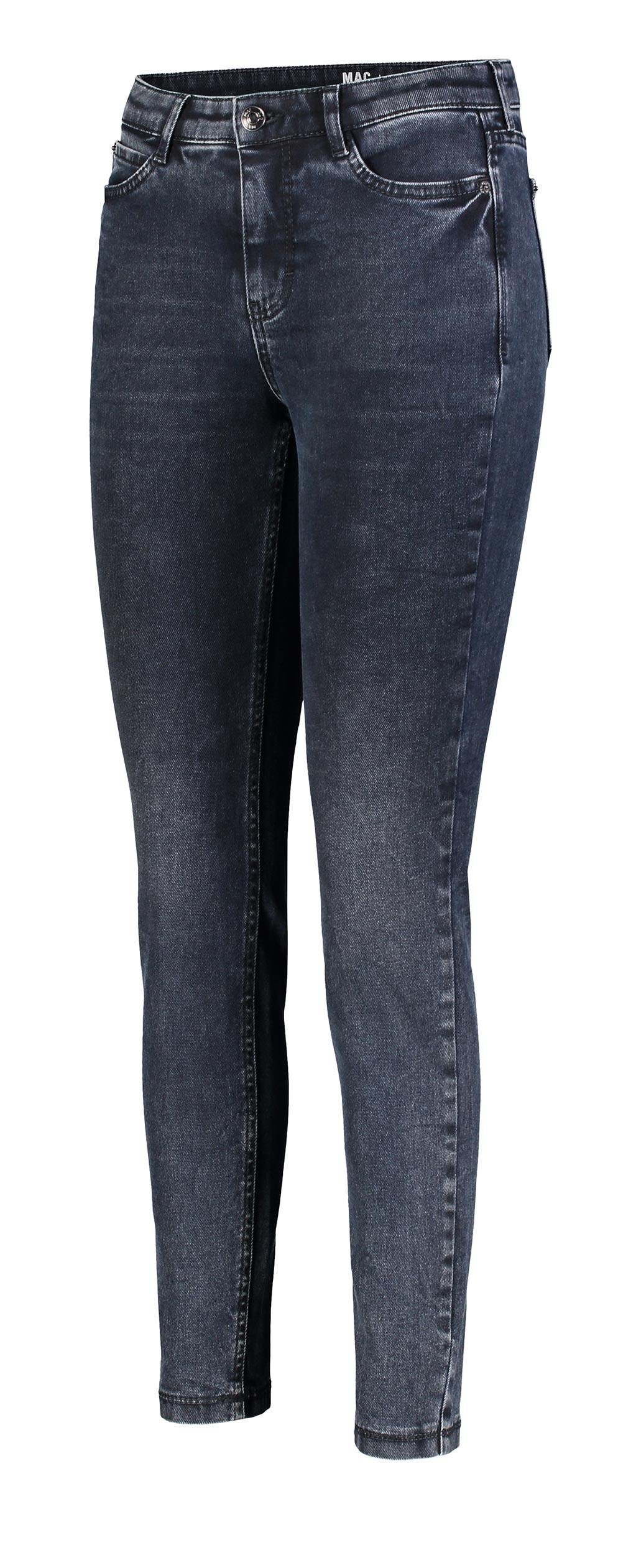 MAC Stretch-Jeans MAC SKINNY dark blue black random wash 5996-90-0311L D890  - DYNAMIC