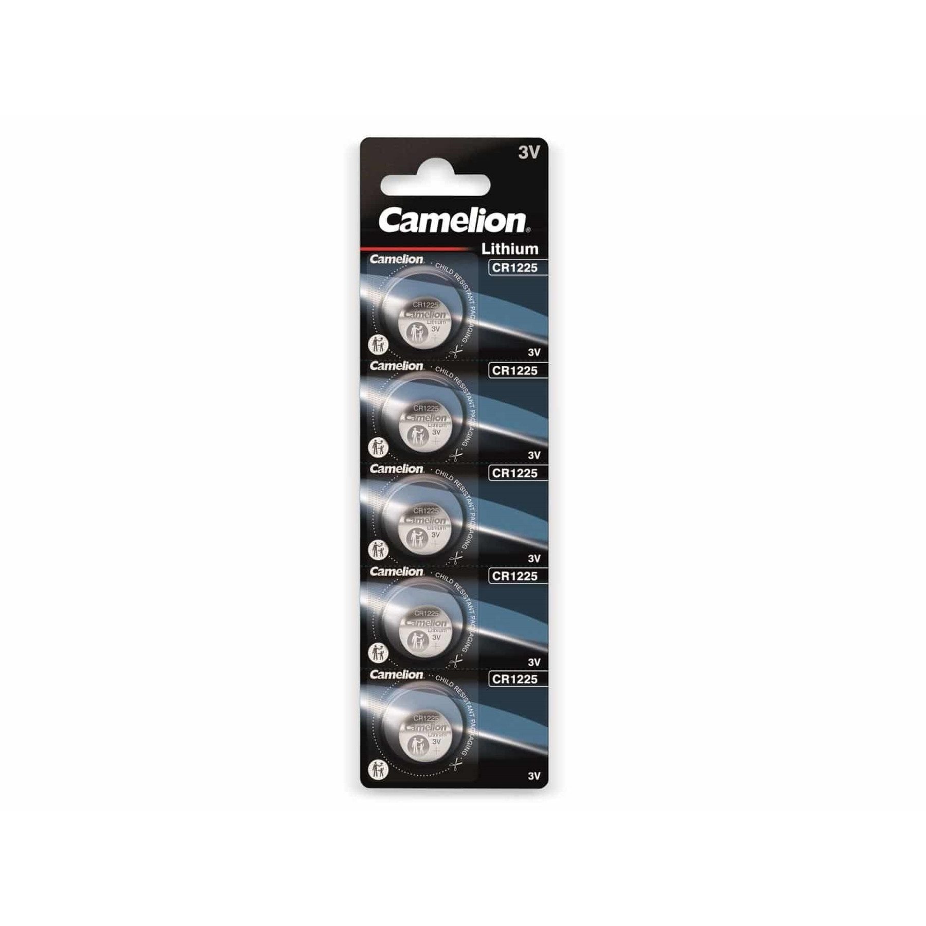 Camelion CAMELION Knopfzelle CR1225, 5 St. Batterie