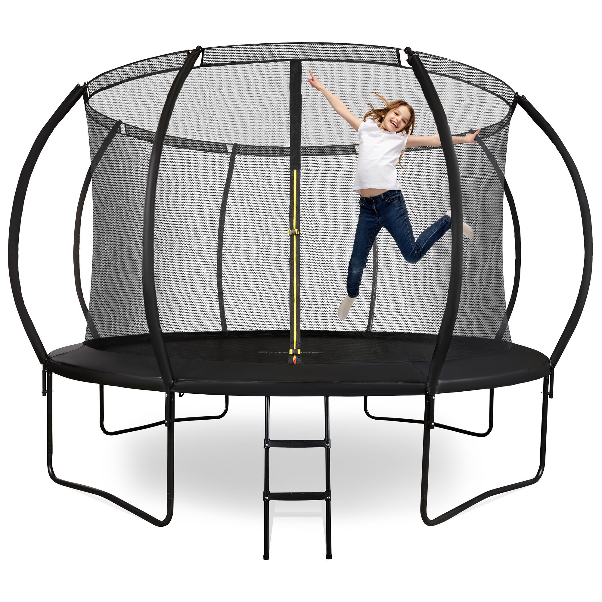 HyperMotion Gartentrampolin Gartentrampolin mit Leiter und Innennetz