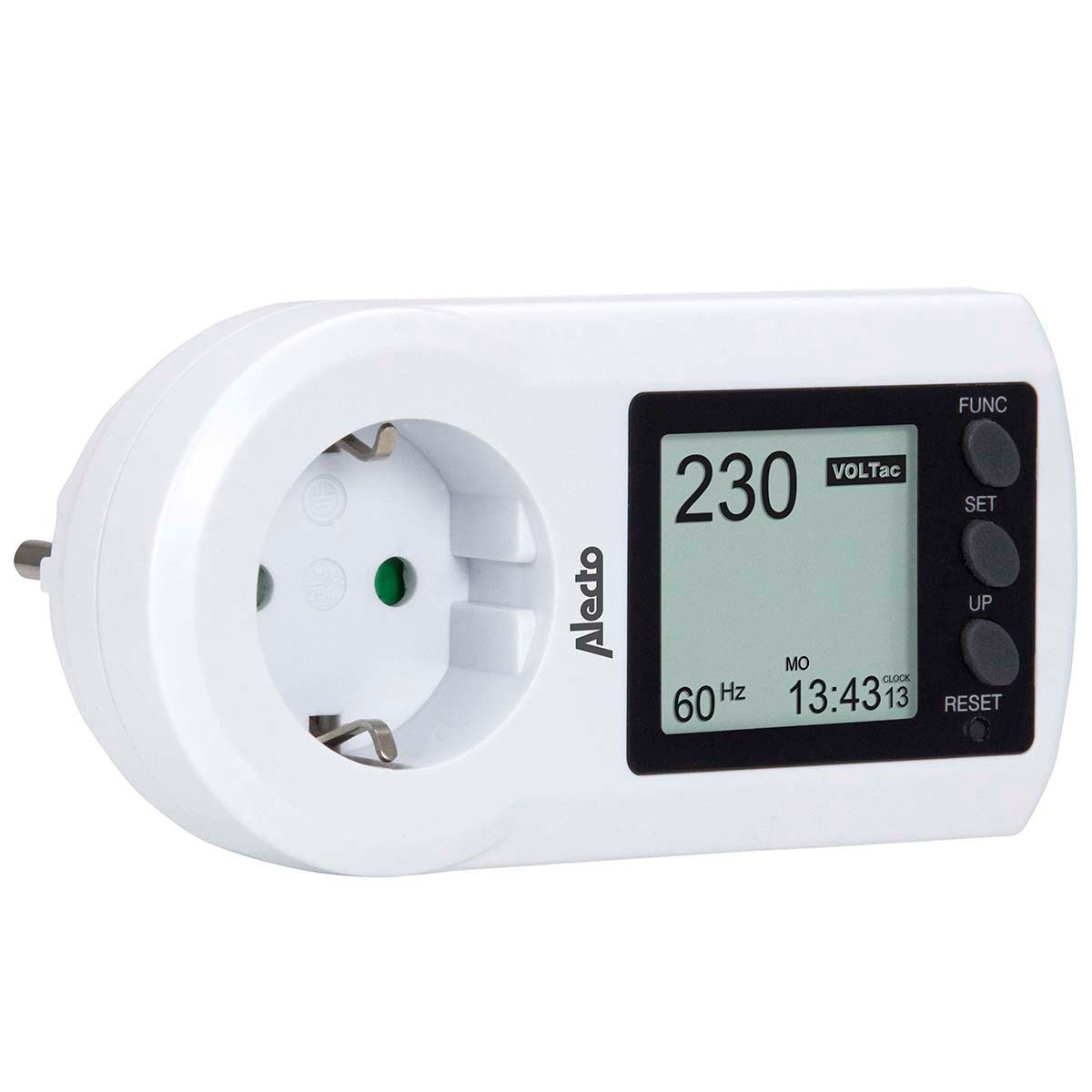 Alecto Energiekostenmessgerät EM-17, 1-tlg., Energiekostenmessgerät, präzise Messungen, für Zuhause und Büro