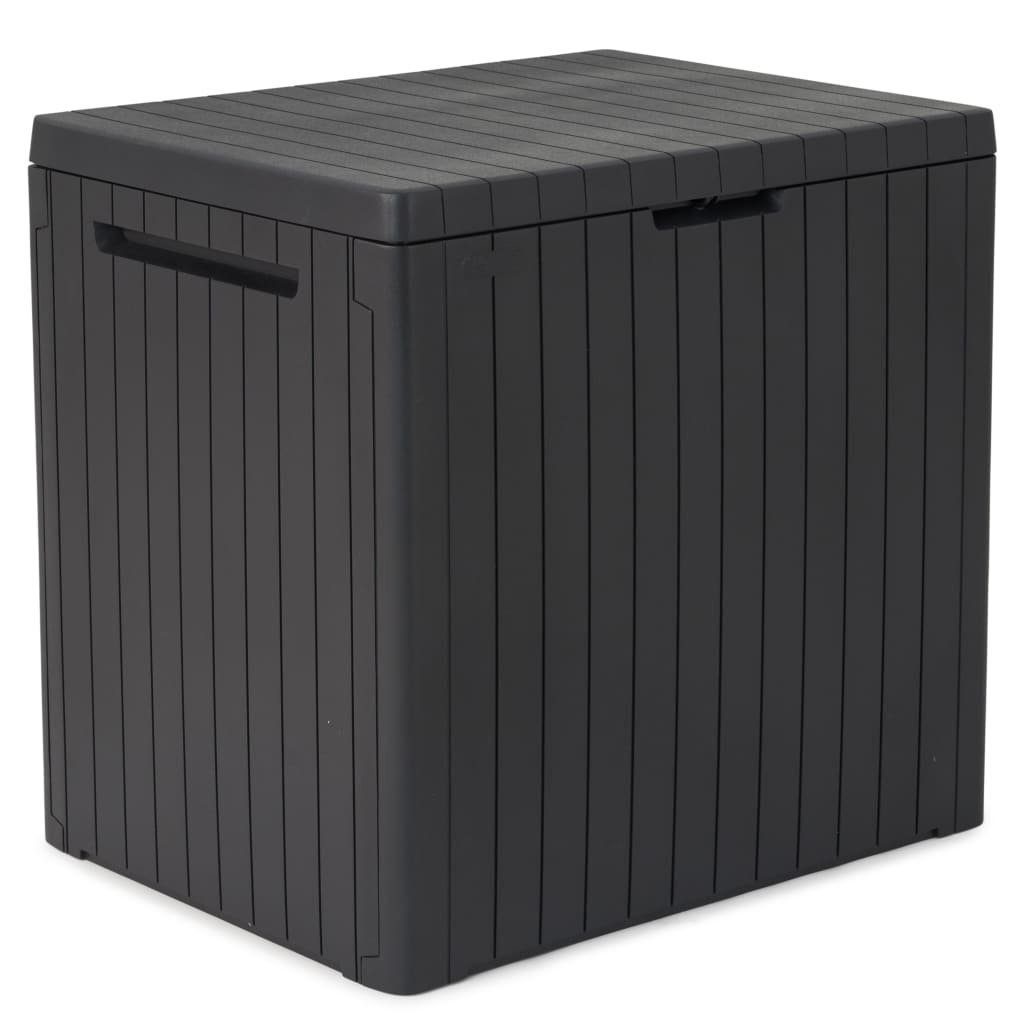 Keter Gartenbox Garten Aufbewahrungsbox City 113 L, Eingebaute Griffe