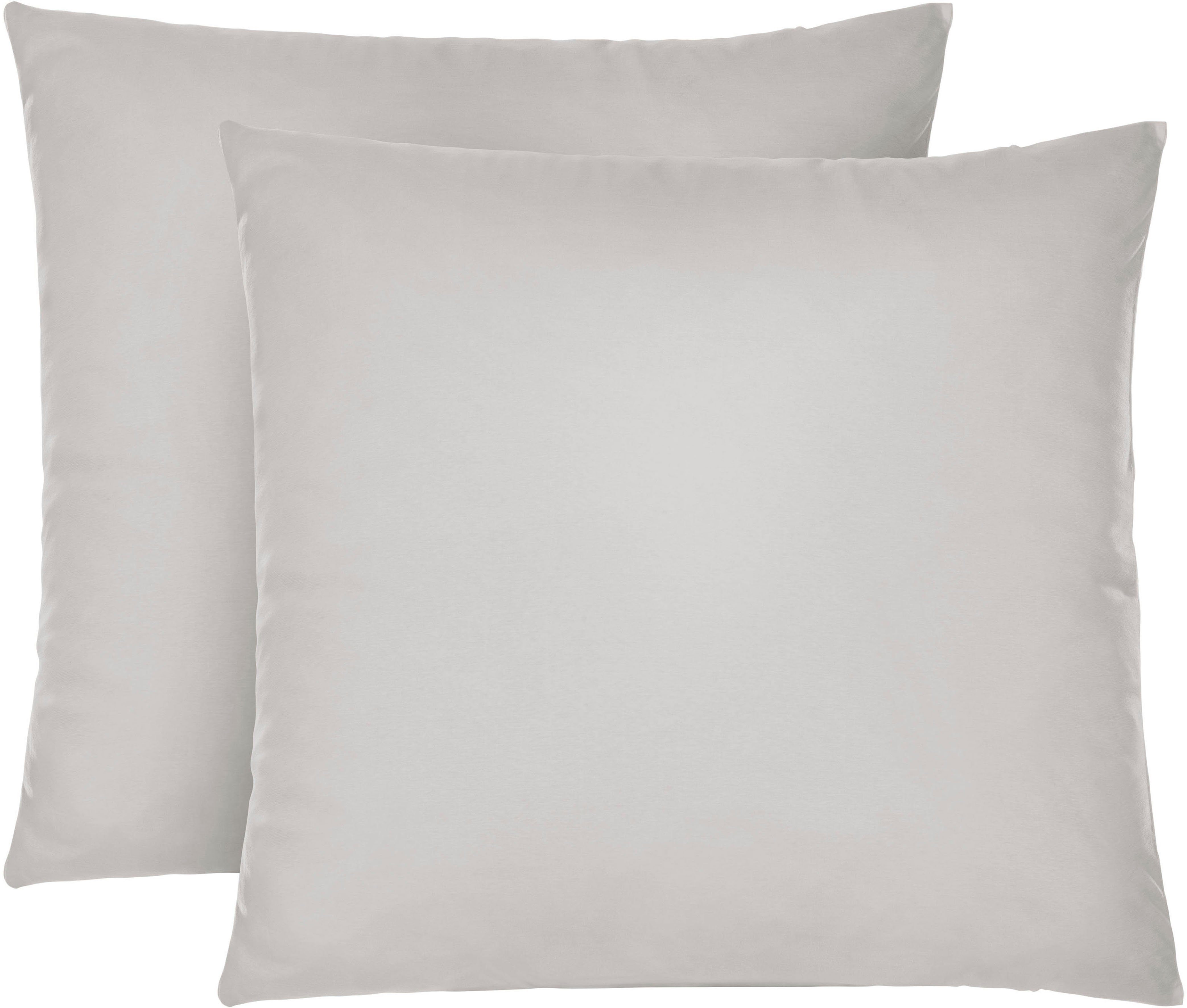 Biberna Kissenbezug Michi Feinjersey mit Reißverschluss, (2 Stück), verschi günstig online kaufen