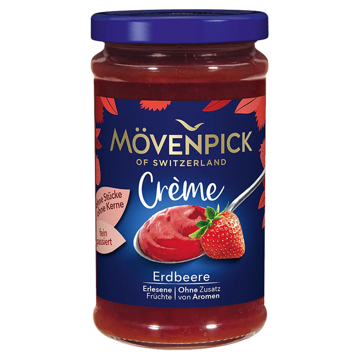 Mövenpick Fruchtaufstrich, Mövenpick Erdbeere Gourmet Creme Frühstück Fruchtaufstrich 250g