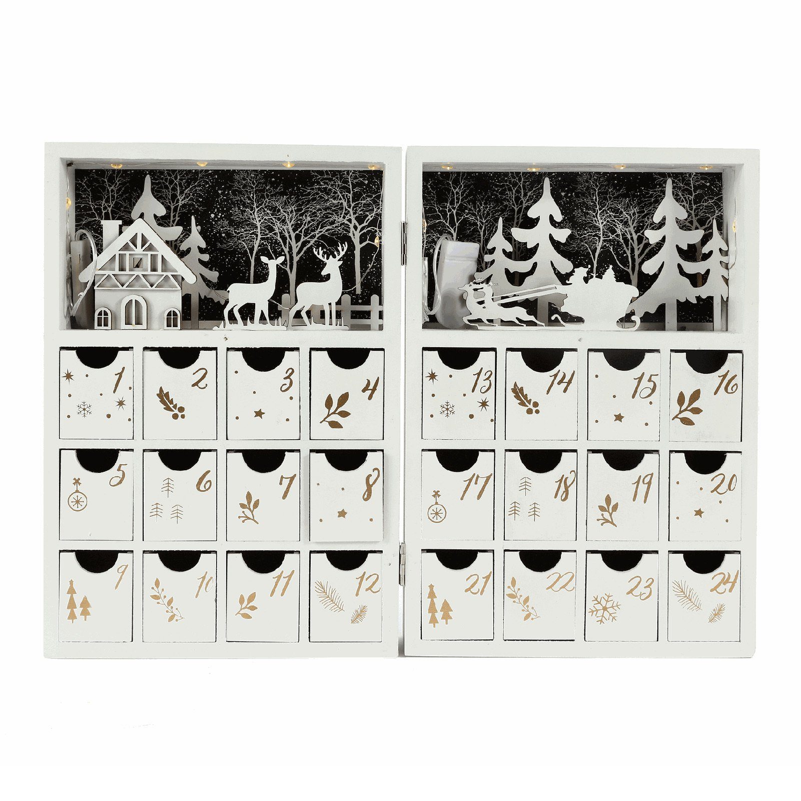 Weihnachts-Adventskalender-Box Blusmart Adventskalender Stilvolles Lampe, Exquisites, Mit