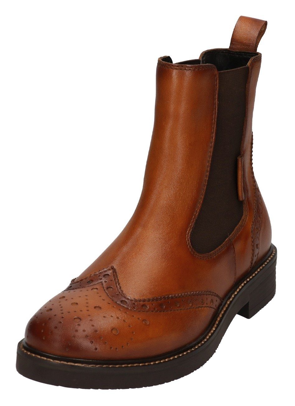 BAGATT Chelseaboots mit eleganter Lyralochung cognac used