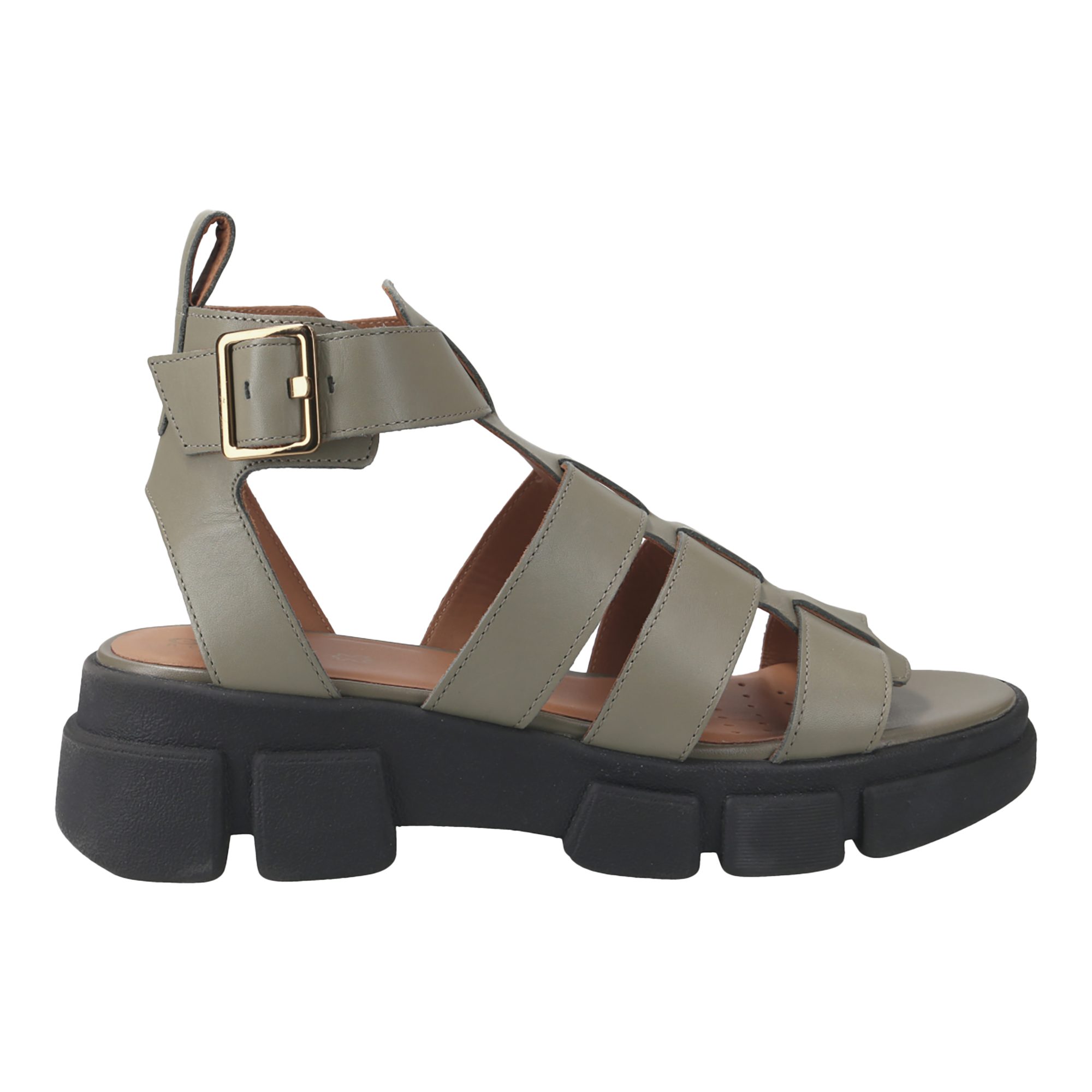 GEOX LISBONA, Sandaletten, Grün, Damen Sandalette