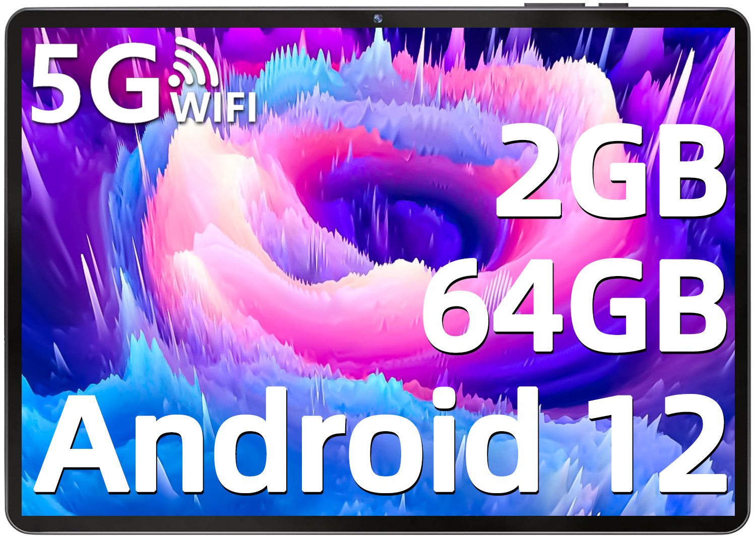 MENGHU 10,1 Zoll Tablet Android 12 2GB RRD4 64GB SSD 512GB TF 5000mAh Grafiktablett