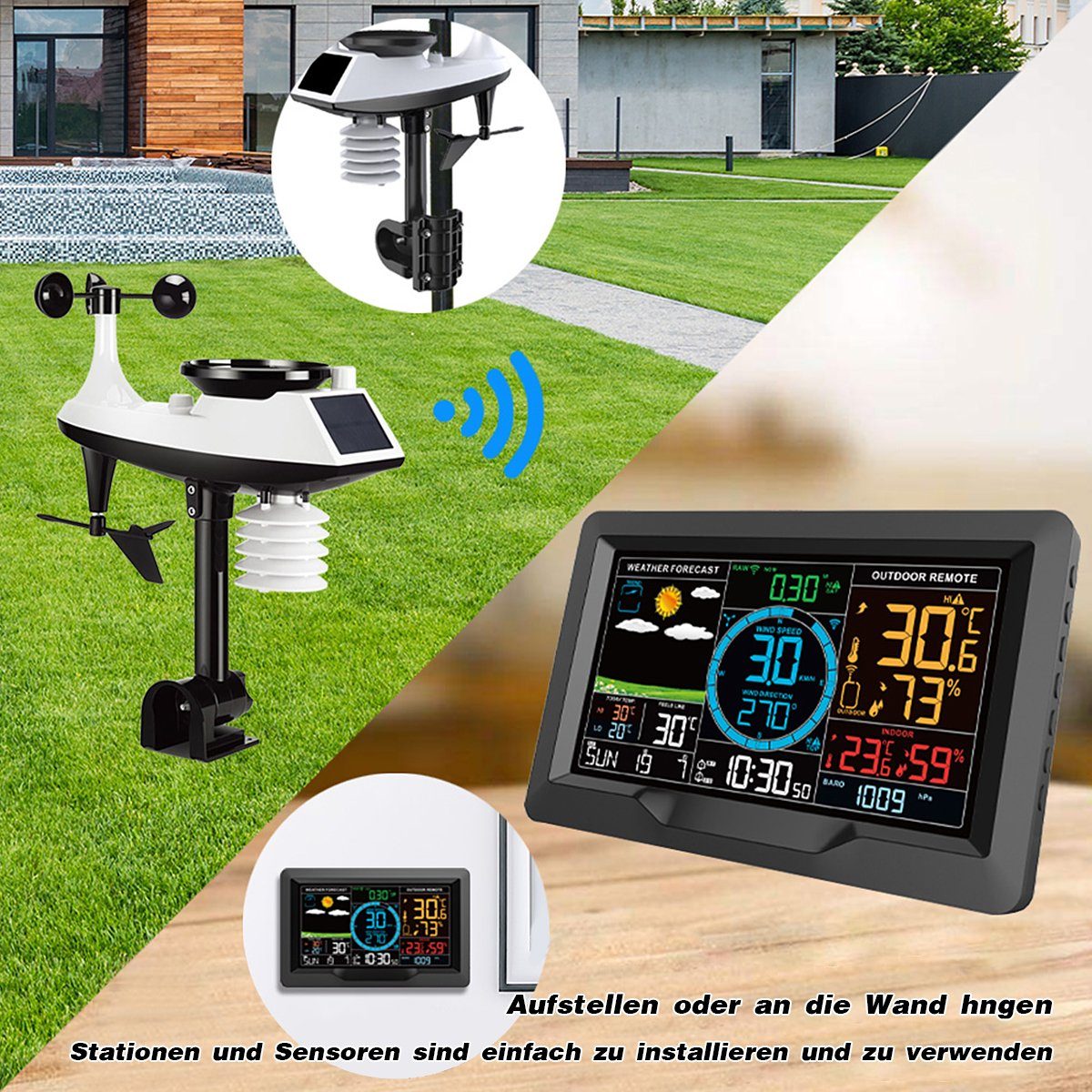 Aluminium Anemometer Windmess-Sensor - Präzise Windgeschwindigkeitsmessung