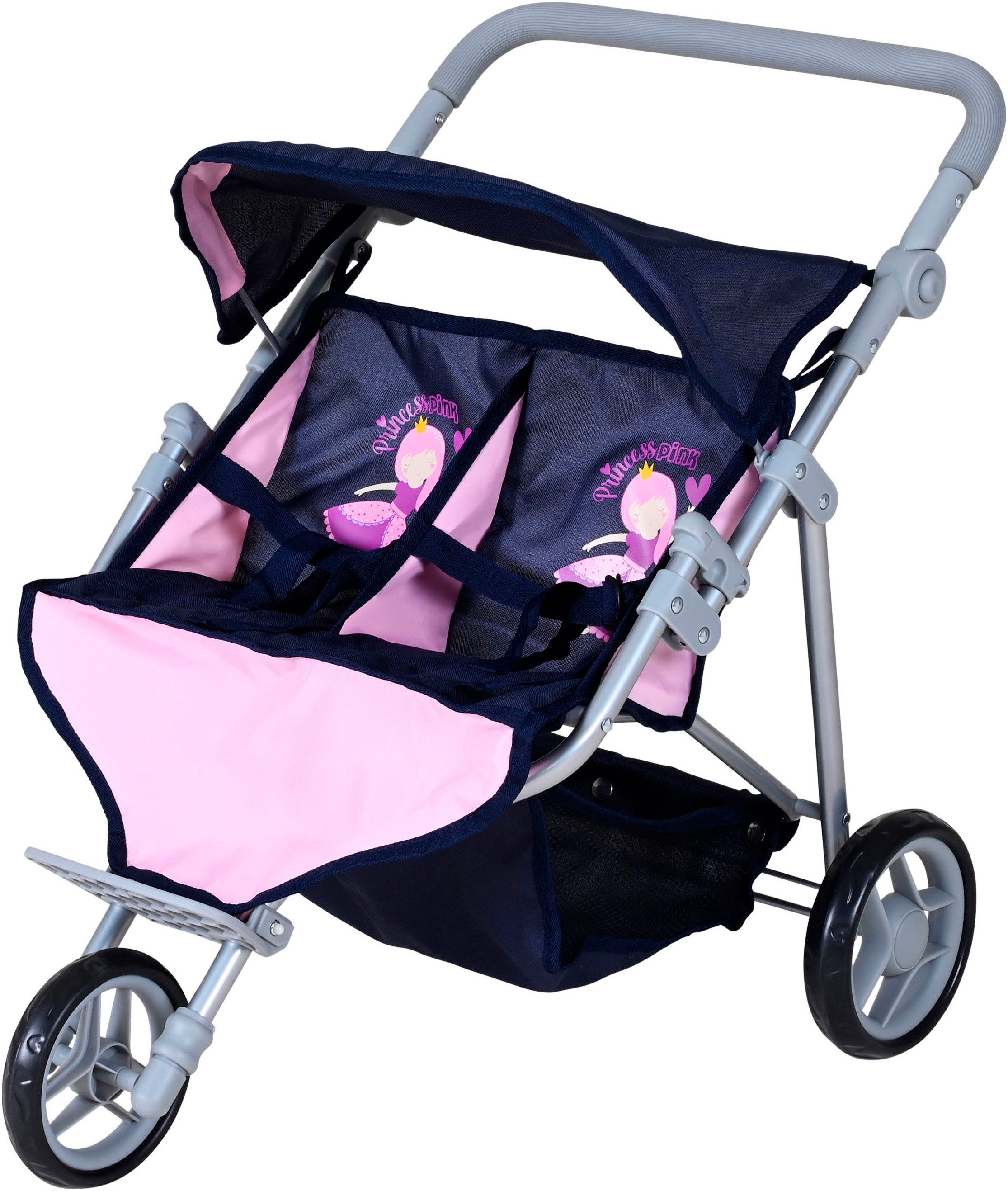 Knorrtoys® Puppen-Zwillingsbuggy Duo - princess blue günstig online kaufen