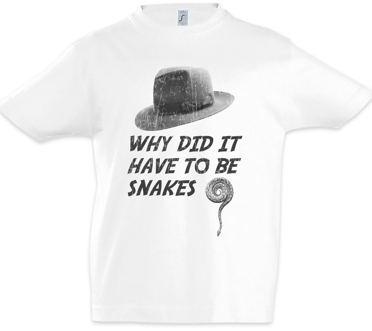 Print-Shirt Why Snakes Kinder T-Shirt Indiana Temple Crusader Indy Jones Last