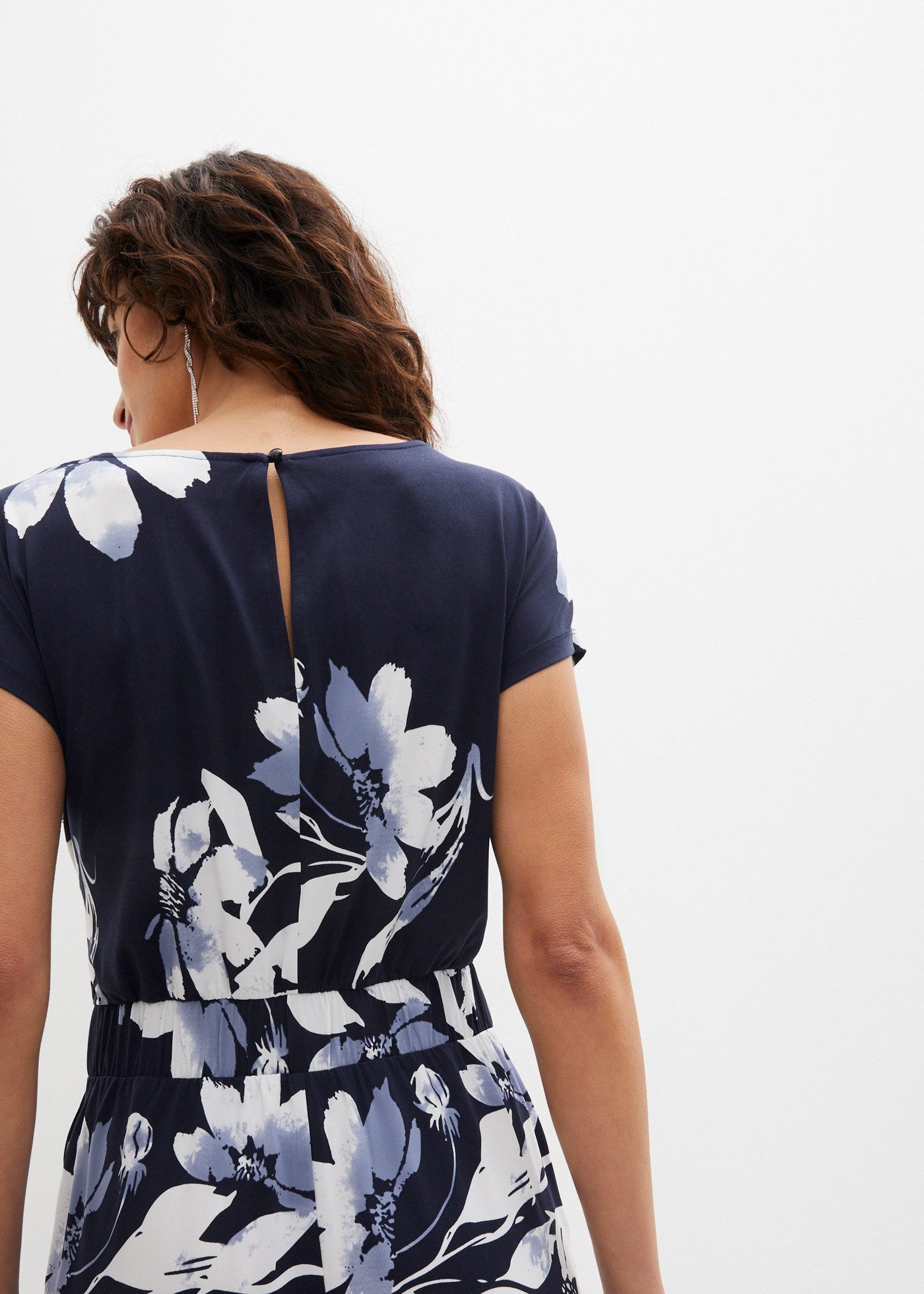 bonprix Jumpsuit für eleganten Look, mit Bindeband zur Taillenanpassung