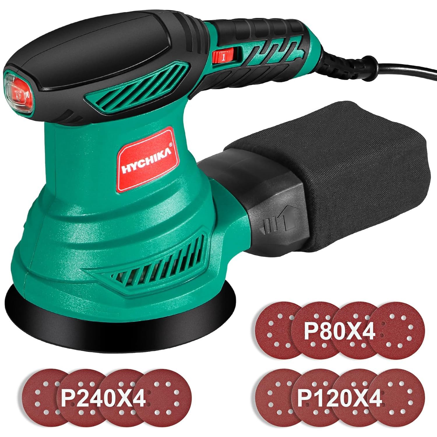 HYCHIKA Exzenterschleifer HYCHIKA Random Orbital Sander, 300 W