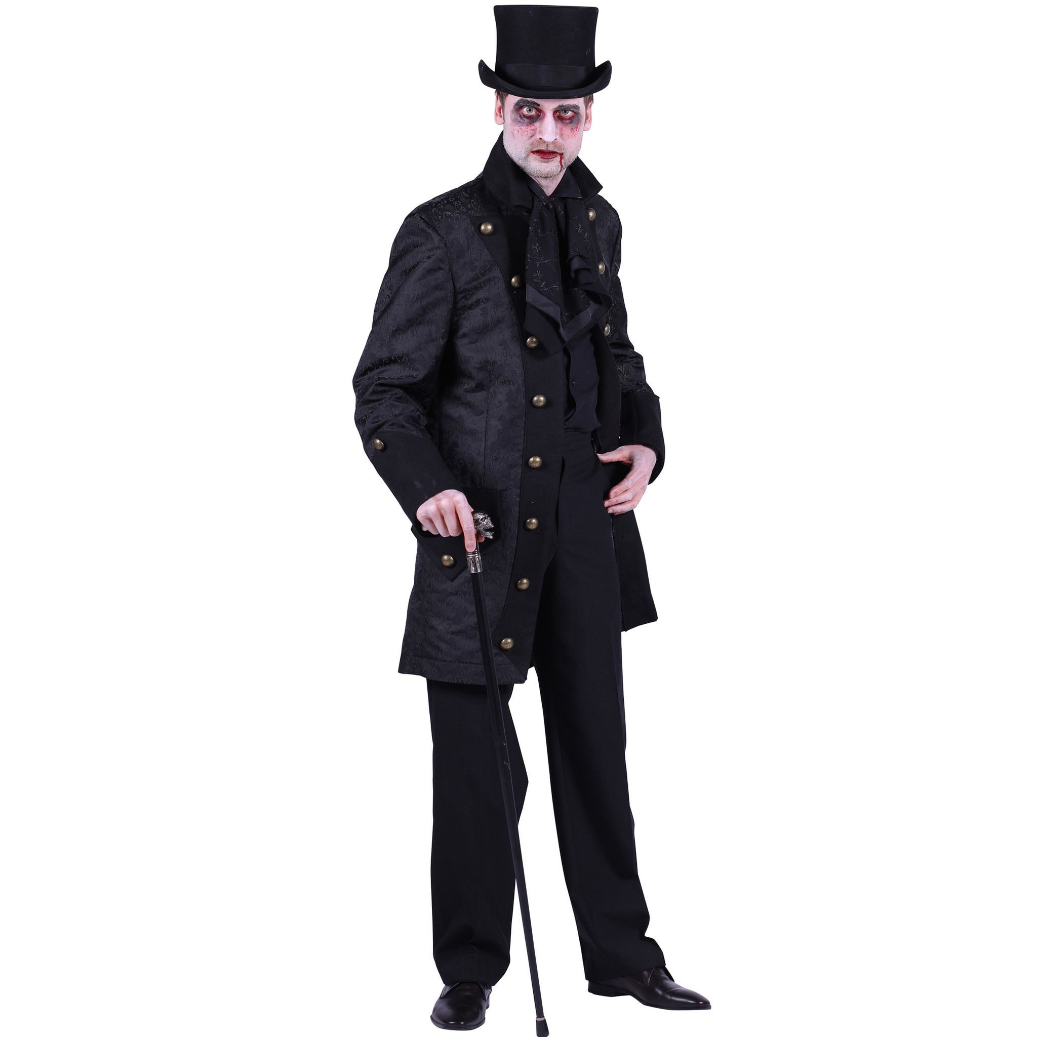 thetru Kostüm Vampirlord Verkleidung Gothic Jacke Herren