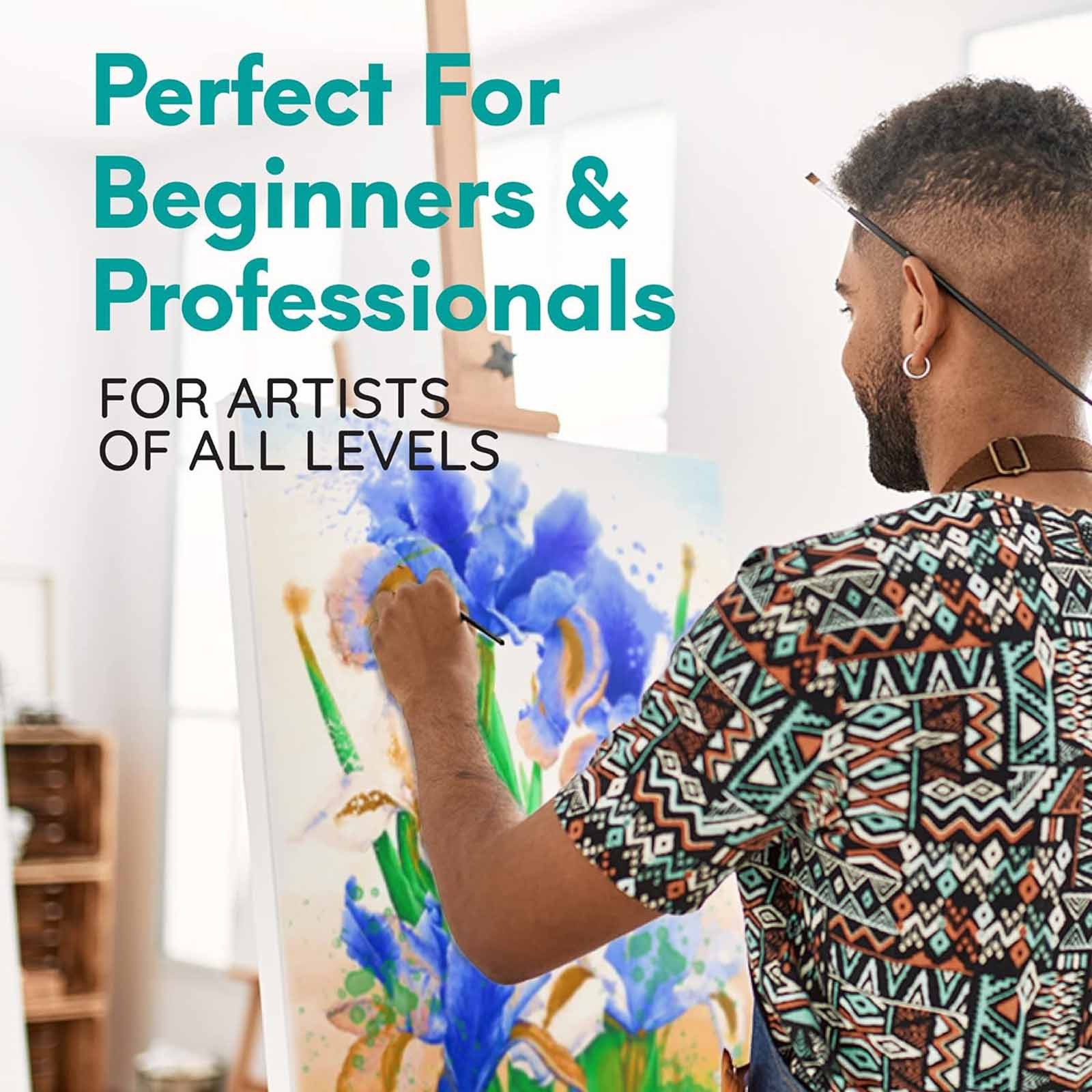 MozArt Supplies Wasserfarbe Aquarellfarben-Set Aquarellkasten Wasserfarben Kasten, 24 lebendige Farben in Metallbox