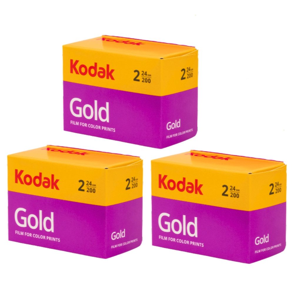 Kodak Farbnegativfilm Gold 200 135/24 Farbfilm, 24 (3er-Pack 3-St)
