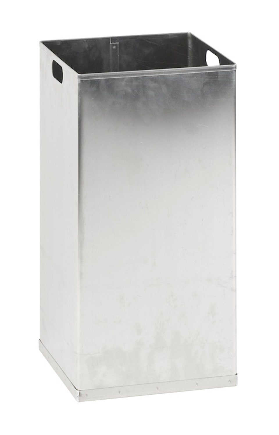 PROREGAL® Mülleimer Feuerfester Aluminium Inneneinsatz, 55L, Aluminium / Silber