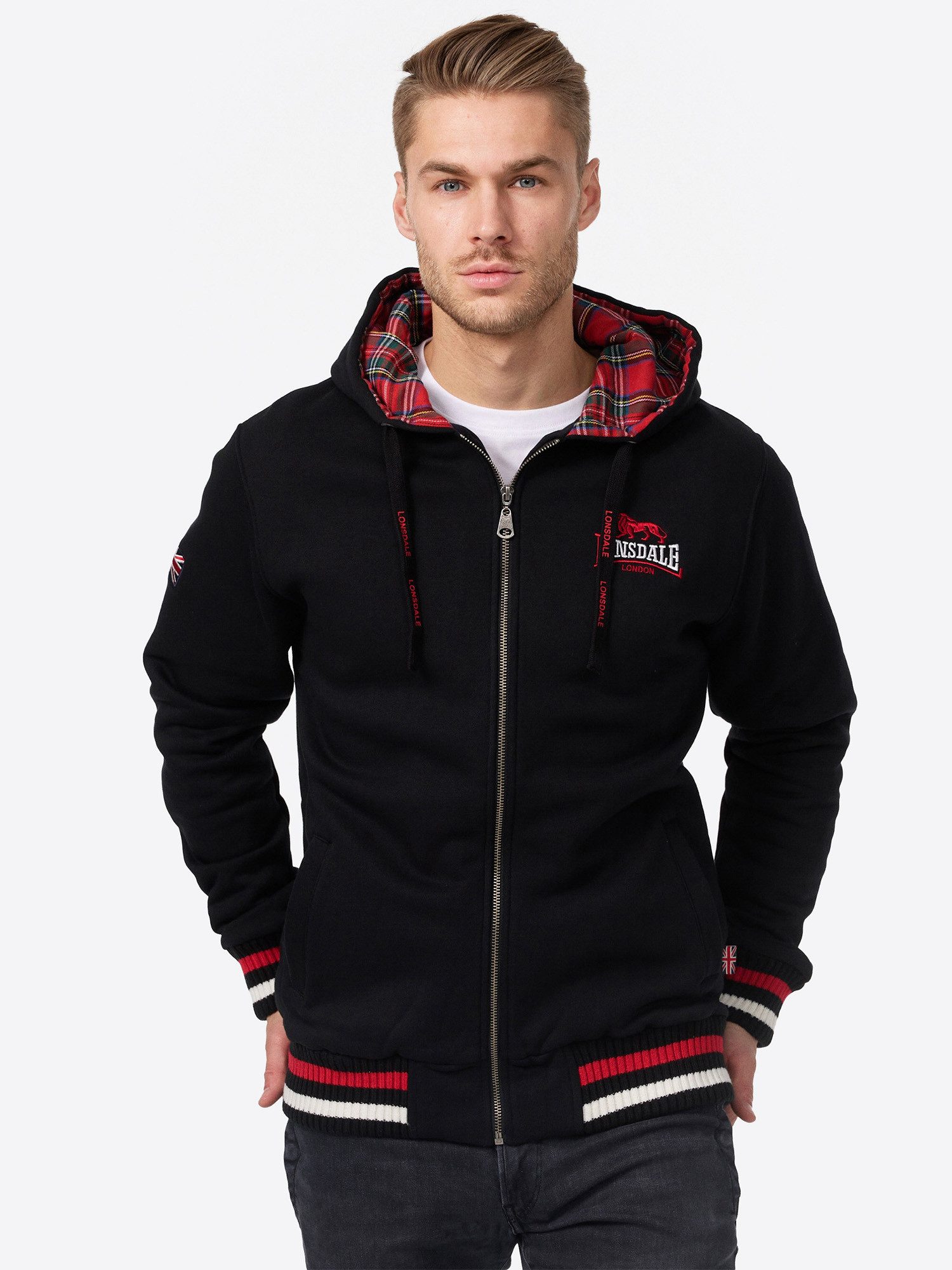 Lonsdale Kapuzensweatjacke LANCASTER (1-tlg)