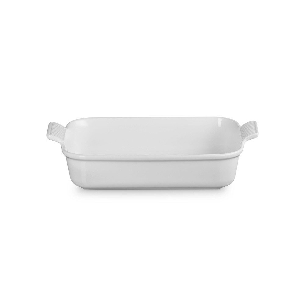 LE CREUSET Auflaufform LeCreuset Auflaufform rechteckig 32cm Tradition, Auswahl Weiß, Steinzeug