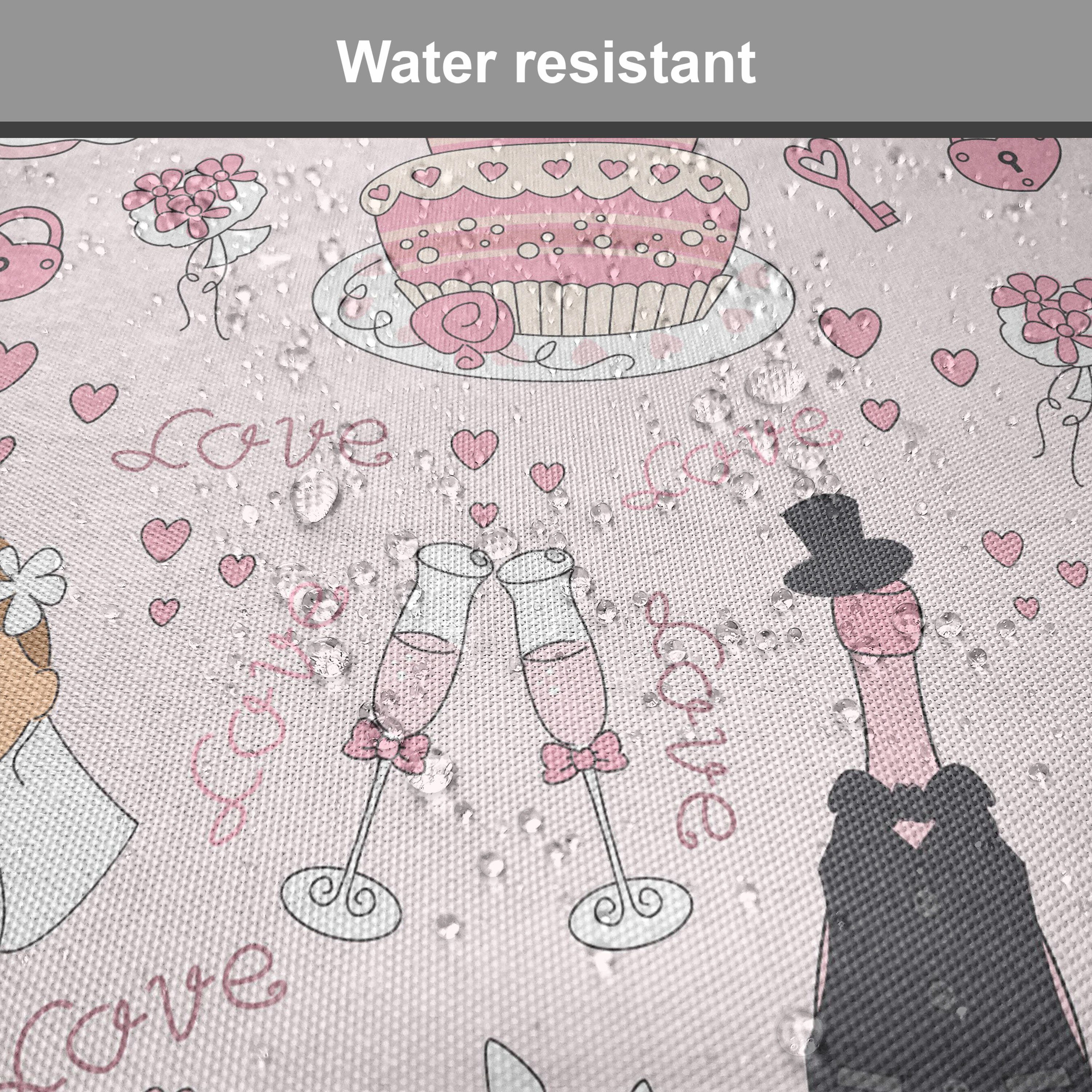 Abakuhaus Stuhlkissen Dekoratives wasserfestes Muster-Hochzeit für Zeichnung Riemen Rosa Kissen Küchensitze, mit