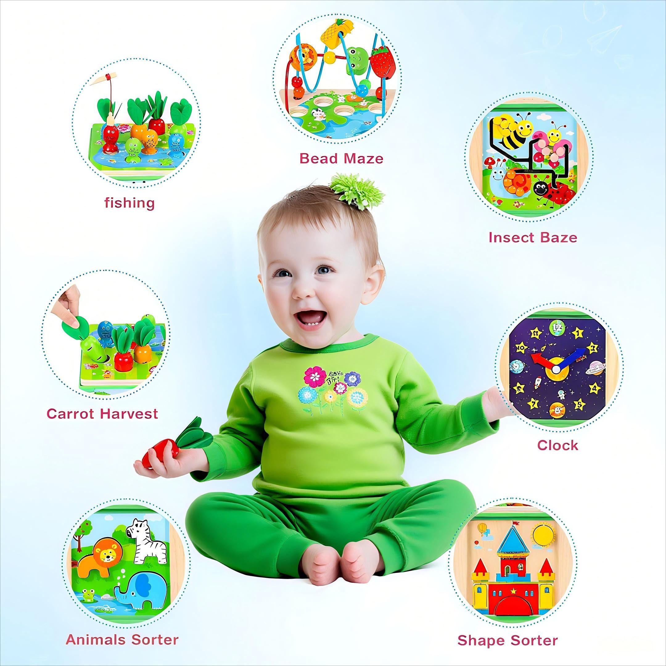 POPOLIC Motorikwürfel Motorikspielzeug Motorikspielzeug ab 1 günstig online kaufen