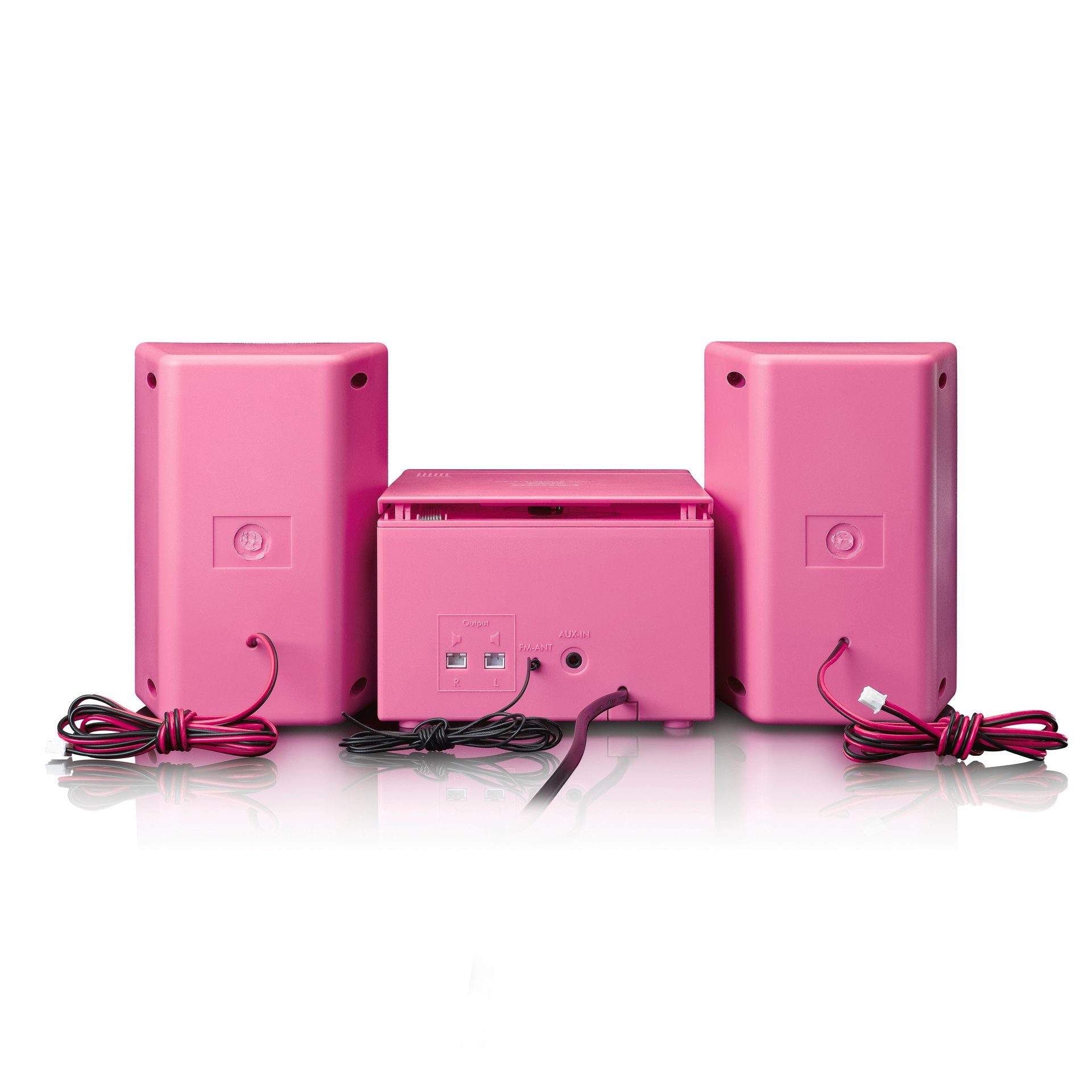 (FM-Tuner) Pink Lenco - Stereoanlage Stereoanlage MC-013PK