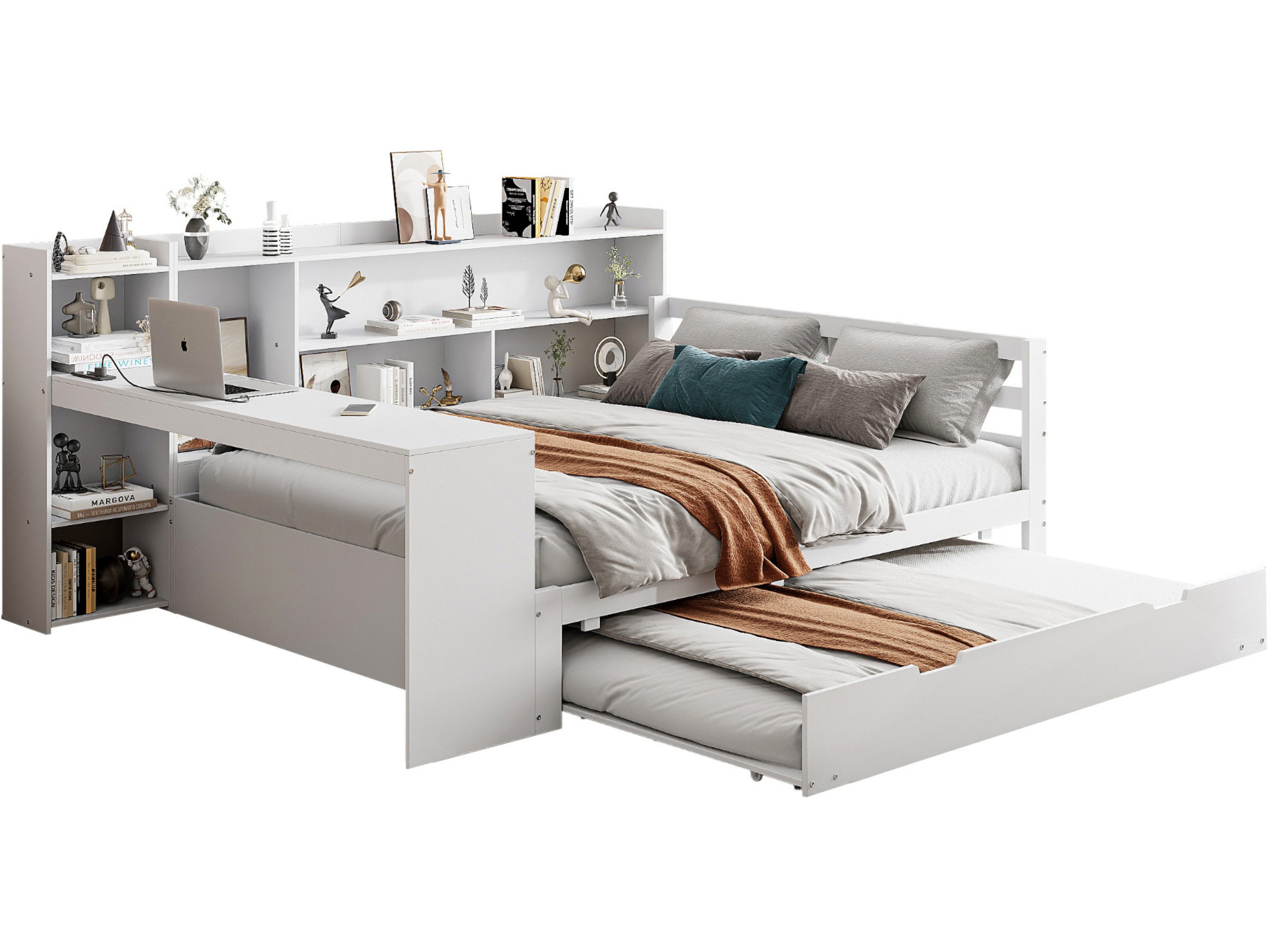 SeedWave Holzbett Vielseitiges Bett Funktionbett mit günstig online kaufen