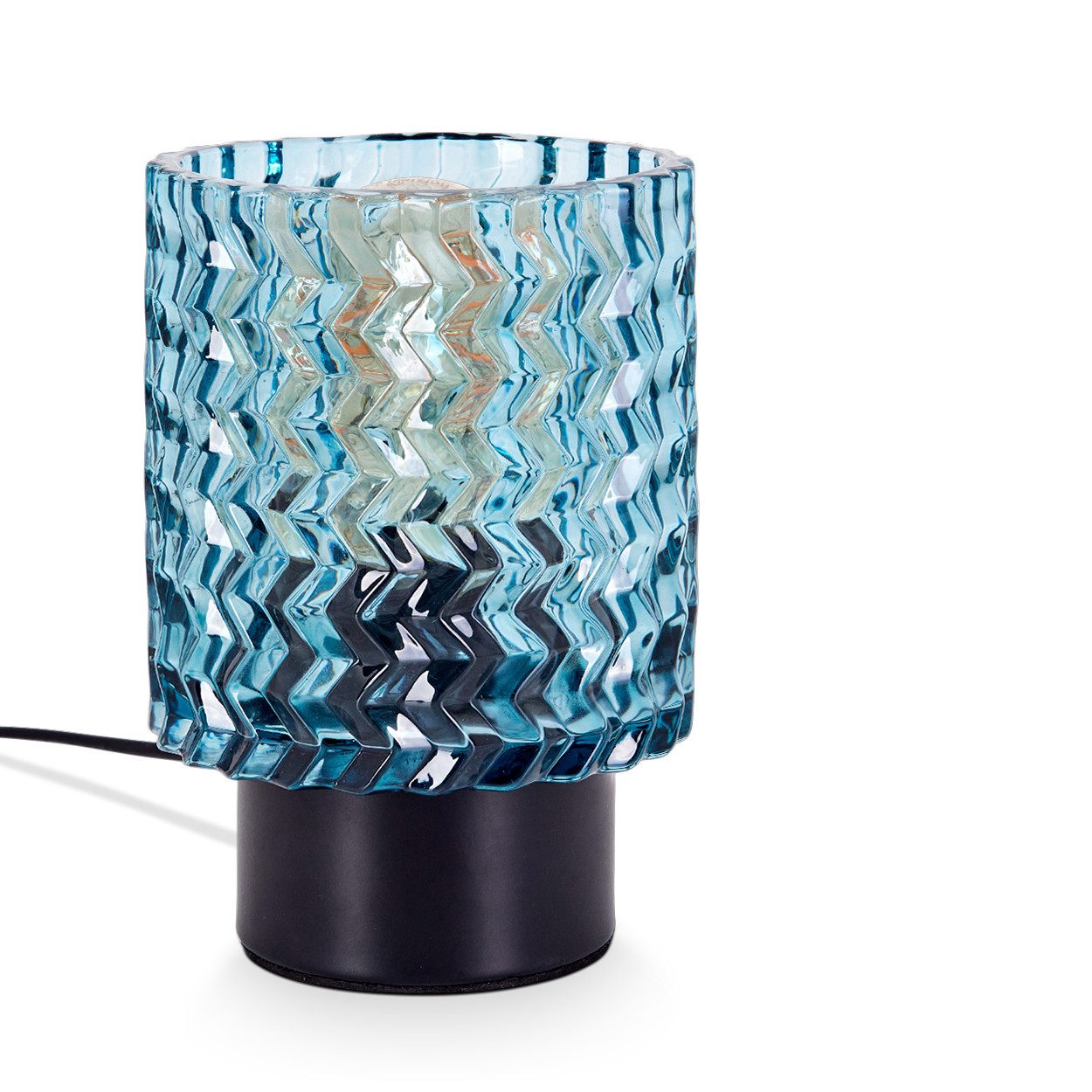 hofstein Tischleuchte Tischlampe aus Metall/Glas in günstig online kaufen