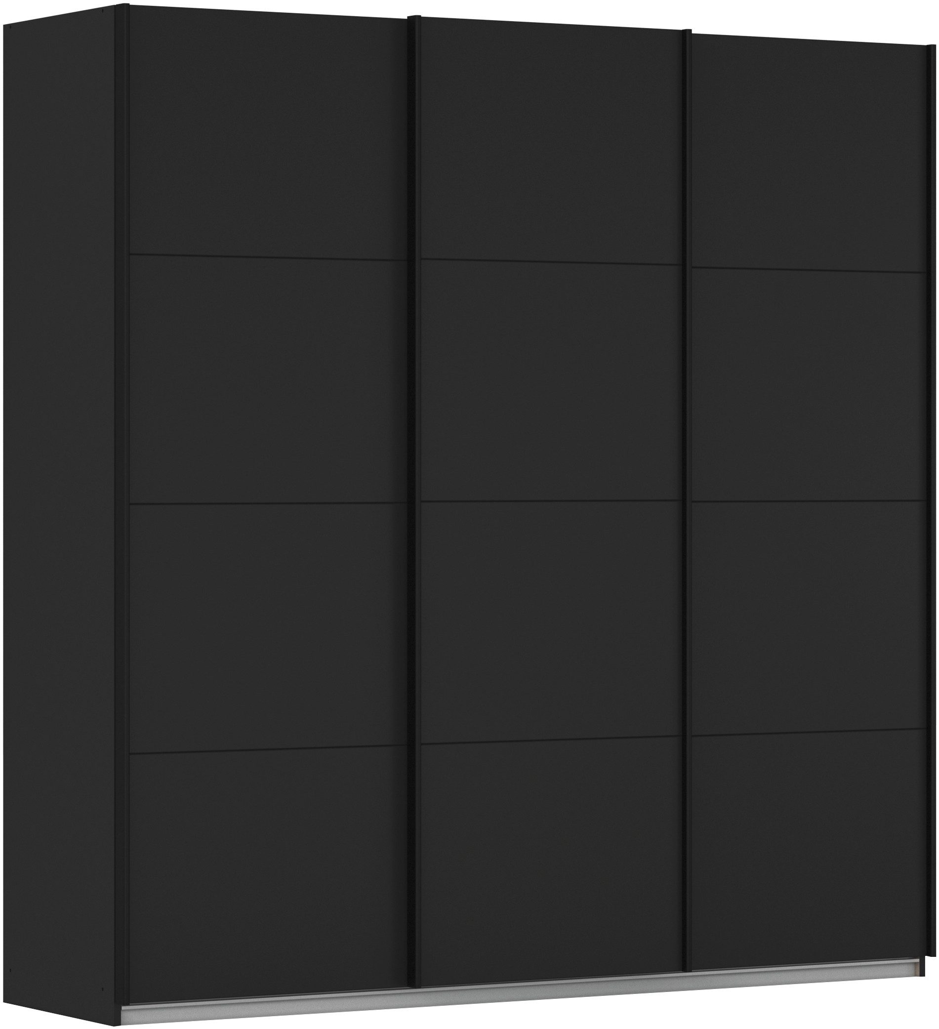 rauch Schwebetürenschrank Kleiderschrank Schrank Garderobe AGORDO mit Dekor- oder Hochglanzfront (in drei Griff-Farben - NEU: Farbe SCHWARZ) durchdachte Innenausstattung, in 4 Breiten und 2 Höhen MADE IN GERMANY