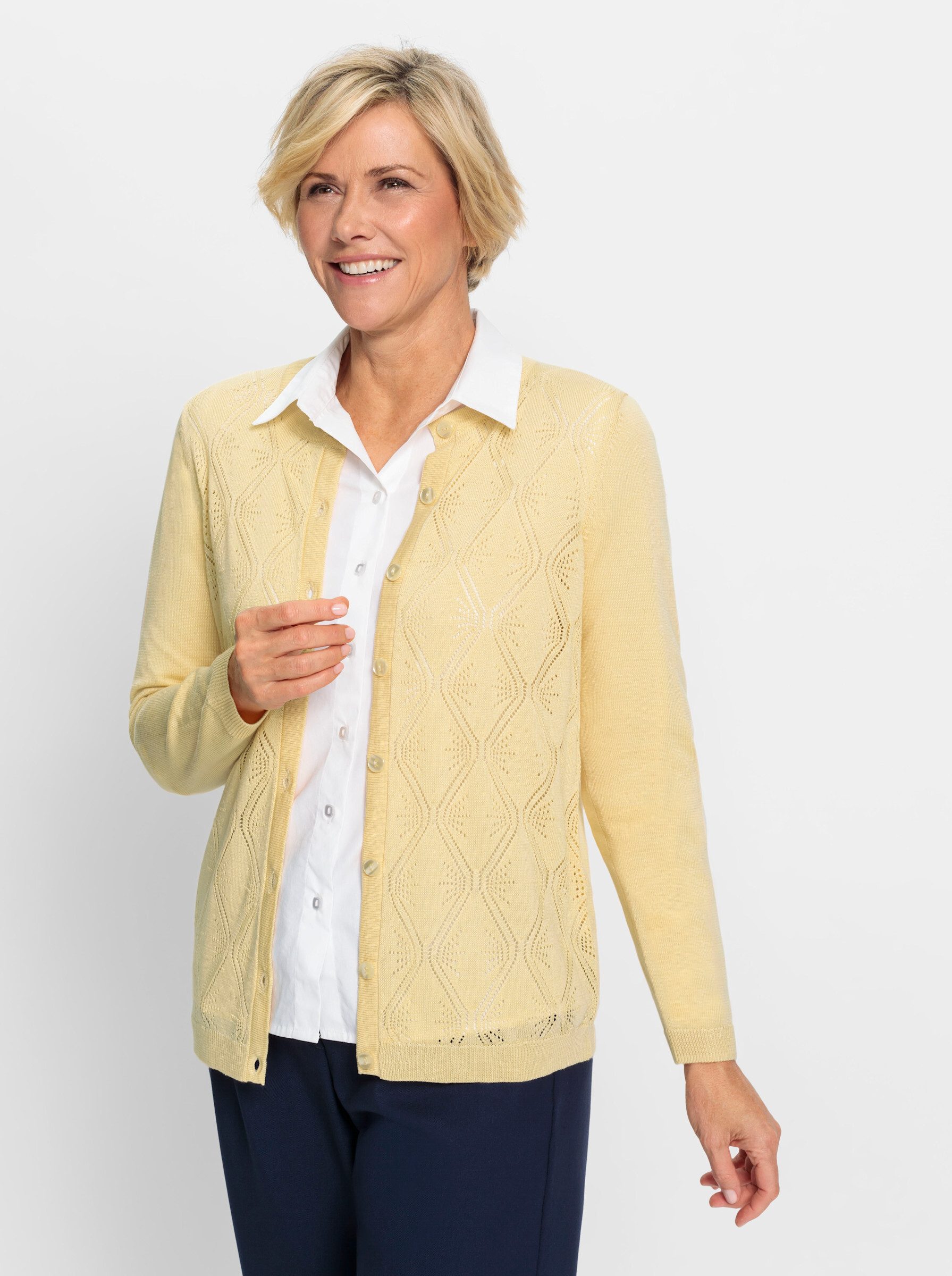 Strickjacke Ajourstrickjacke