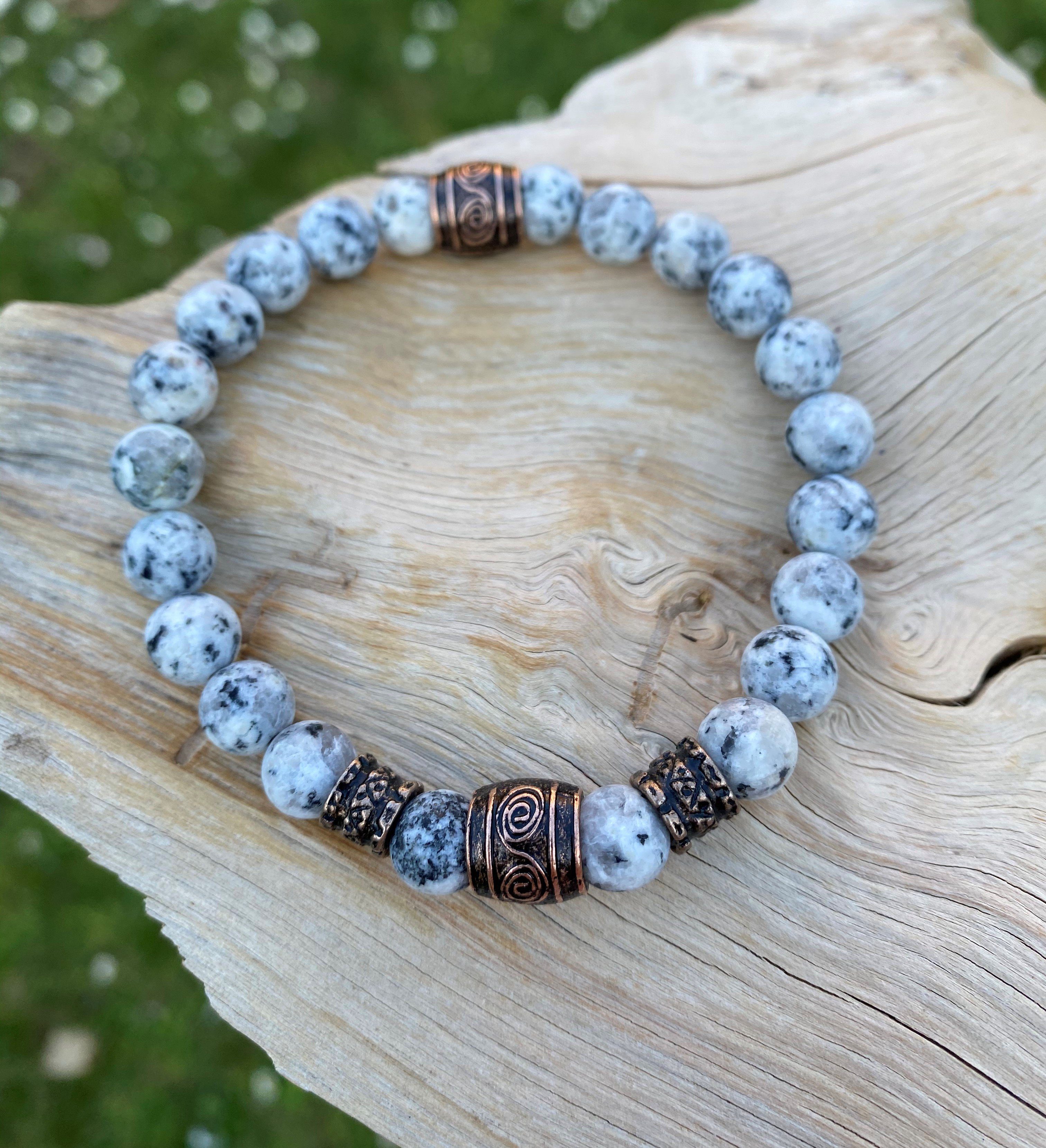 NAHLE Perlenarmband Naturstein Armband Howlith, elastisches günstig online kaufen