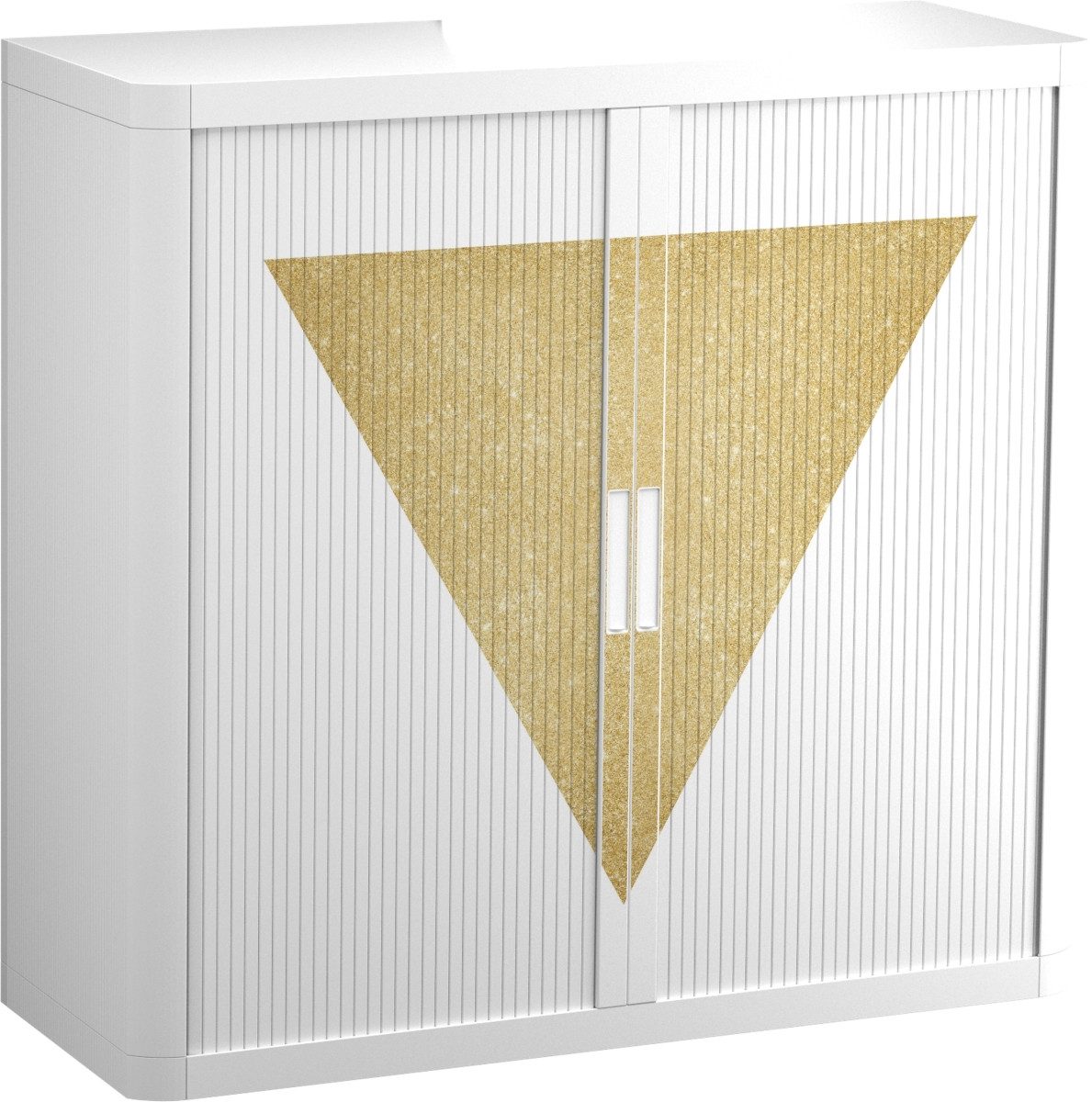 EASYOFFICE Aktenschrank Rollladenschrank easyoffice BxTxH 86x37,5x104cm Goldenes Dreieck