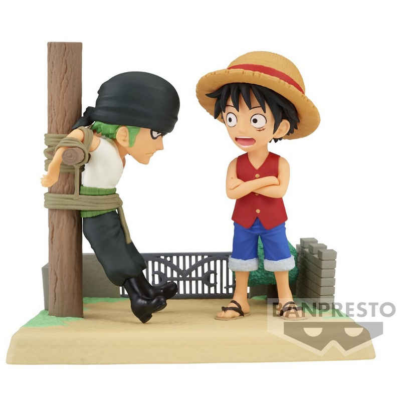 Banpresto Dekofigur One Piece Monkey D. Ruffy & Roronoa Zoro WCF Series Figur 7 cm