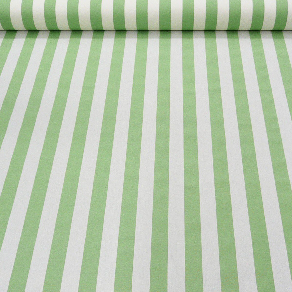 SCHÖNER LEBEN. Stoff Outdoorstoff Meterware Markisenstoff Gartenmöbelstoff Toldo grün weiß