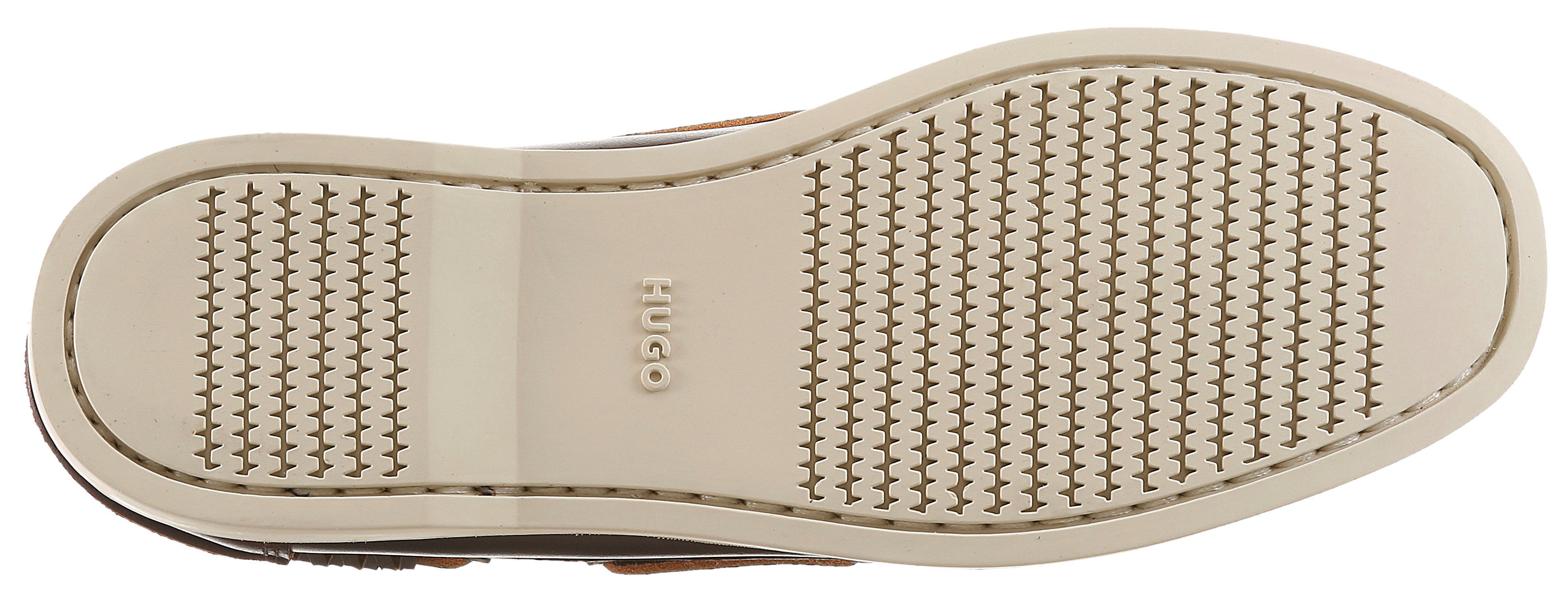 HUGO Darcy_boat Slipper Mokassin, Loafer, Schlupfschuh mit leichter Laufsohle