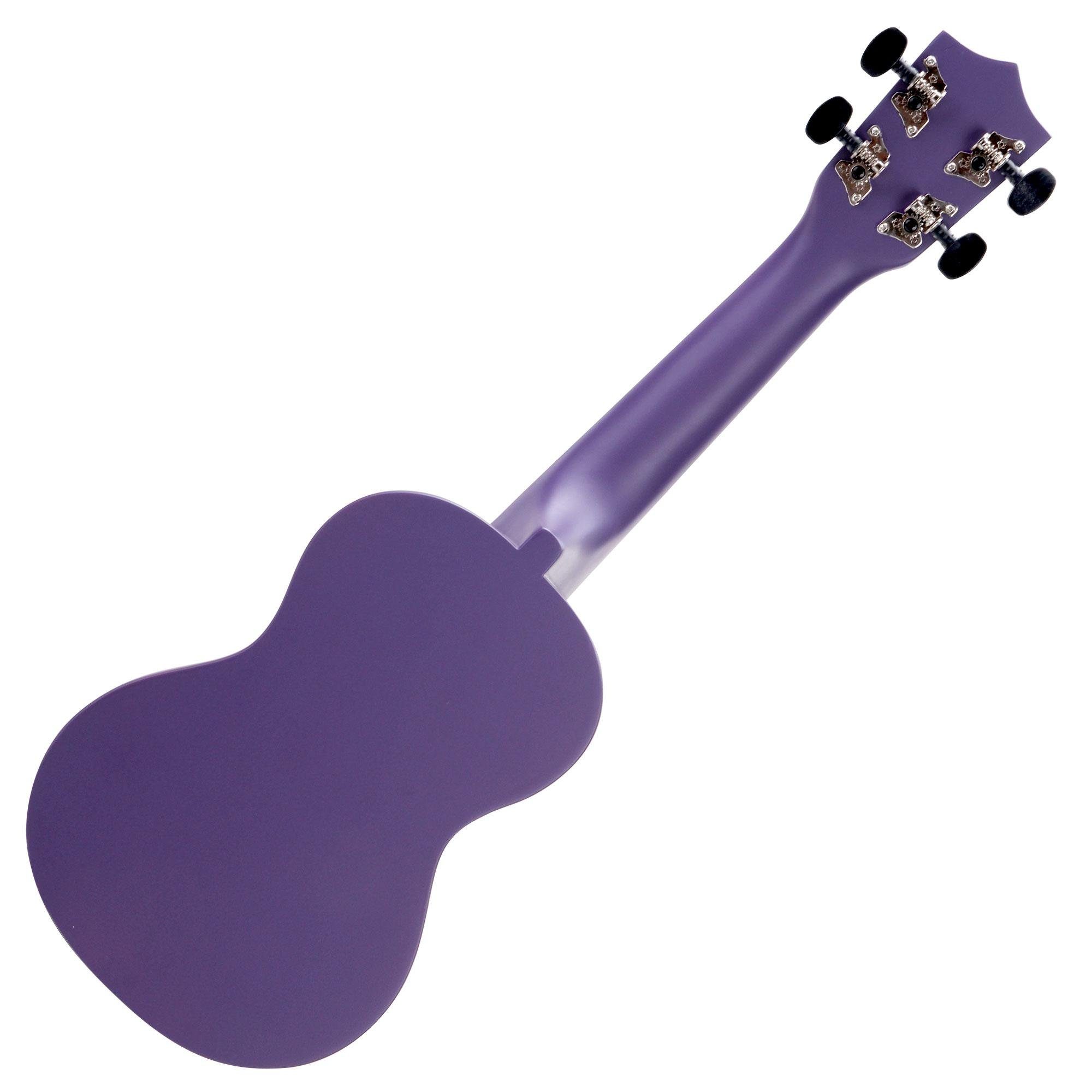 Classic Cantabile Ukulele Sopranukulele (Ukulele, Uke, 15 Bünde, leichtgängige Gitarrenmechanik)