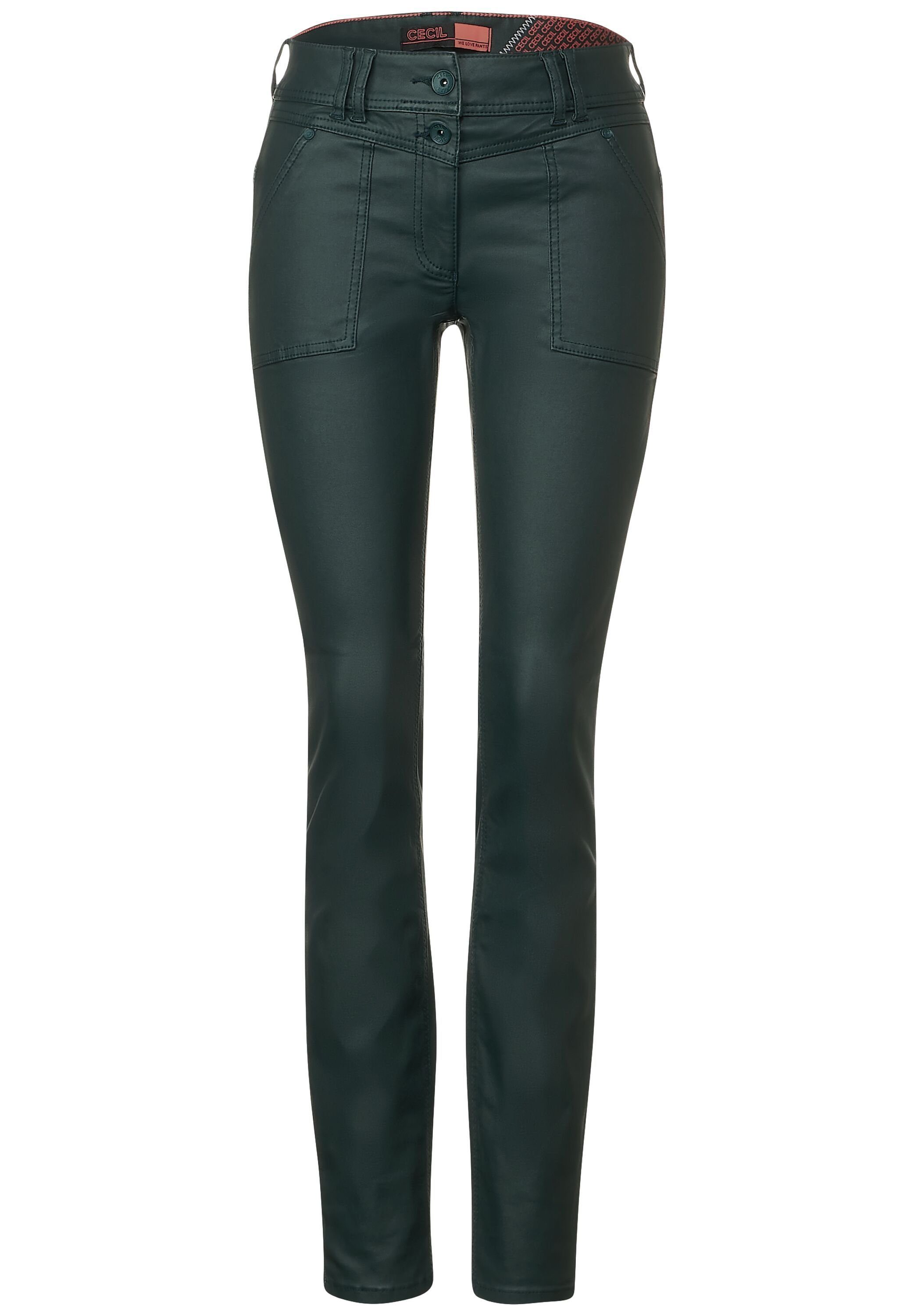 Cecil 5-Pocket-Hose dark ocean green