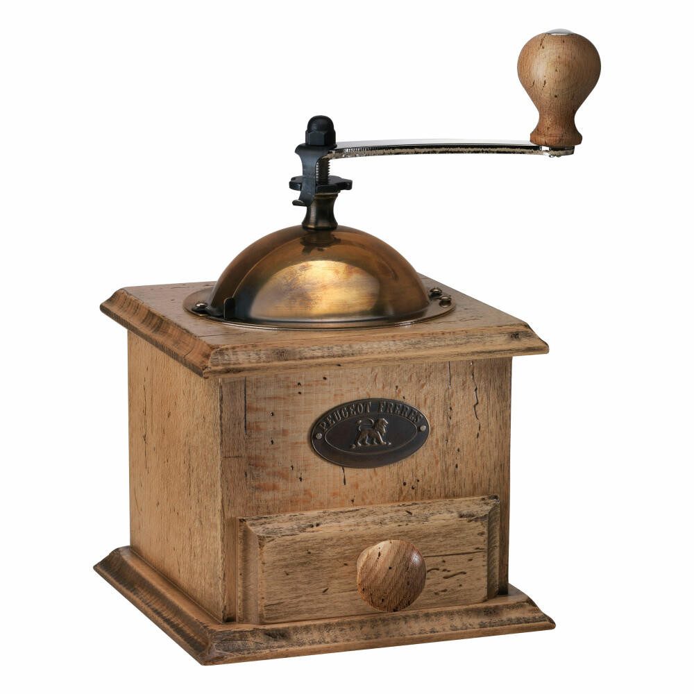 PEUGEOT Kaffeemühle ANTIQUE 21cm Buchenholz Edelstahl