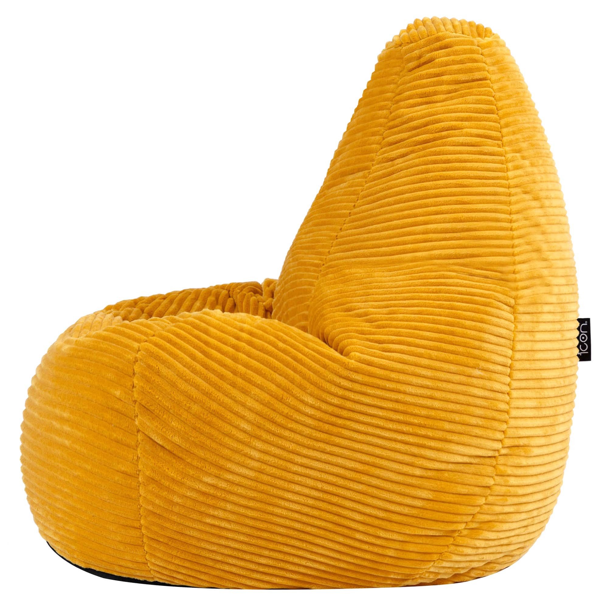 icon Sitzsack Kinder Sessel aus Cord Flauschig „Dalton", 69x59x65cm, Made in Germany, für Kinderzimmer, mit Füllung – Bild 5 von 5