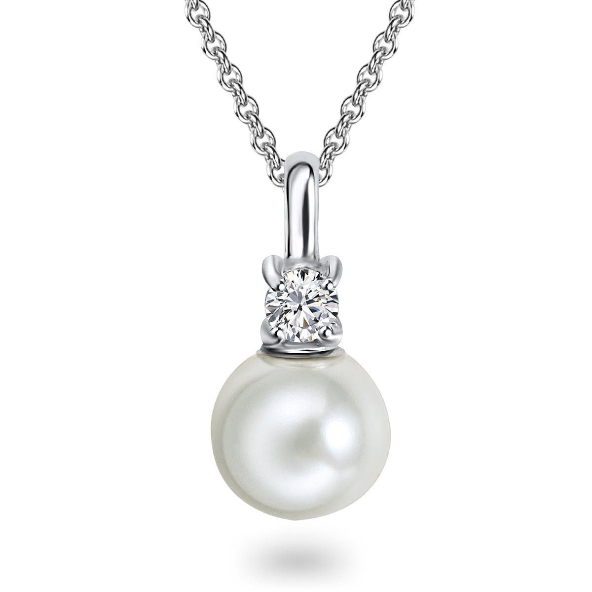 Rafaela Donata Silberkette silber, mit Muschelkernperle günstig online kaufen