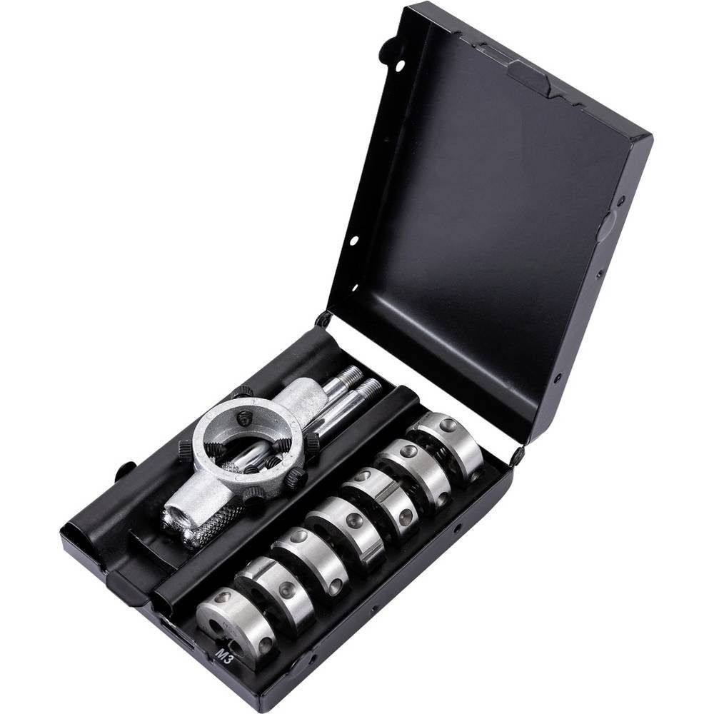 TOOLCRAFT Gewindeschneider 8TLG. HSSG SCHNEIDEISENSATZ M3 - M12 TO-6802566