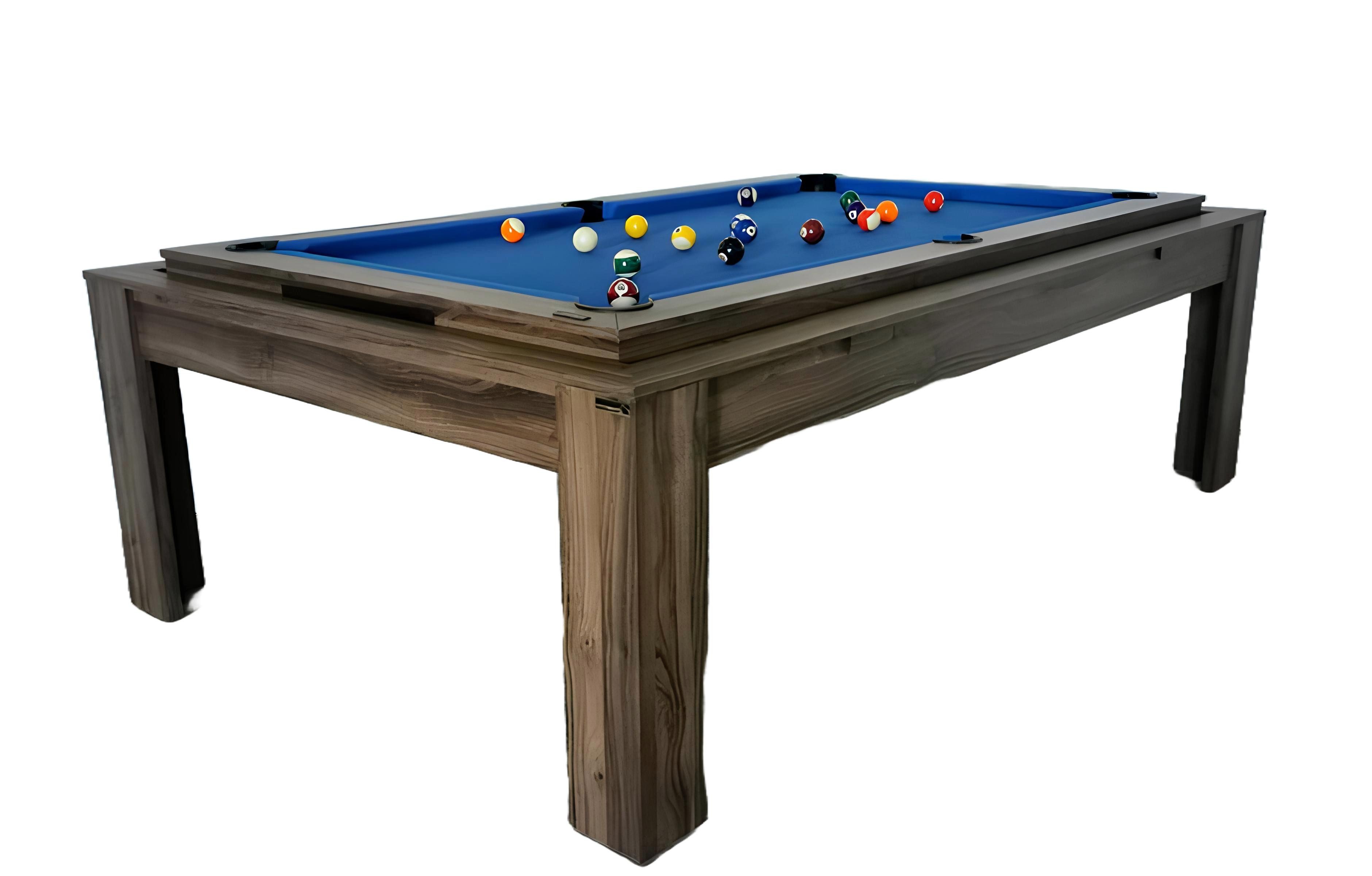 Billardtisch Multifunktionaler Tisch in Holzoptik für Billard und Tischtennis