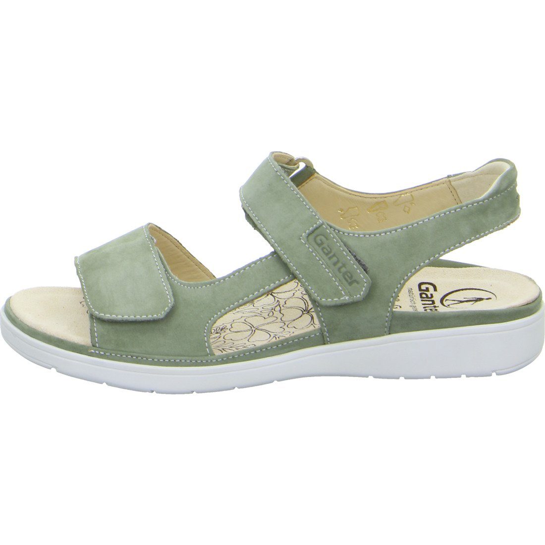 Nubuk Gina Damen Schuhe, Ganter Ganter - Sandalette Sandalette 048812 grün