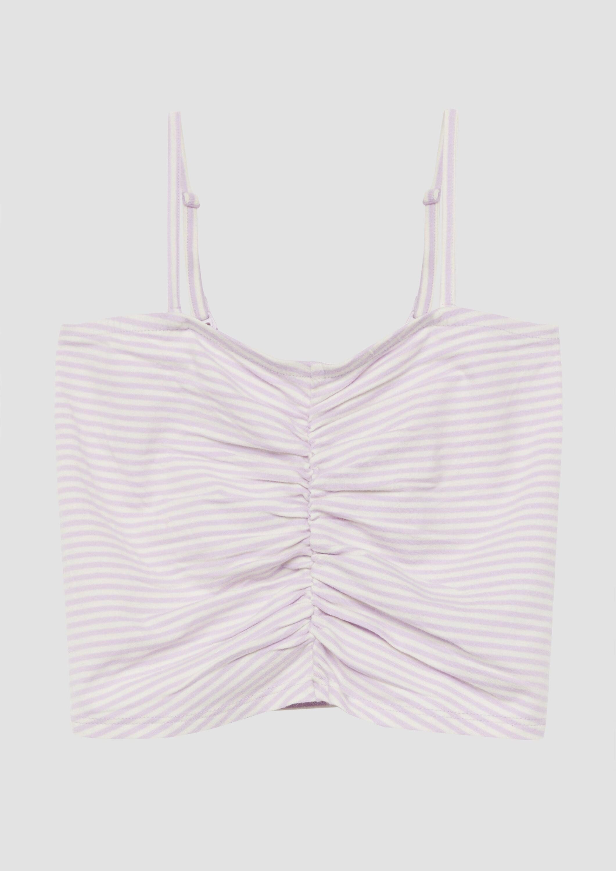 s.Oliver Muskelshirt T-Shirt Cropped Top mit abnehmbaren Trägern