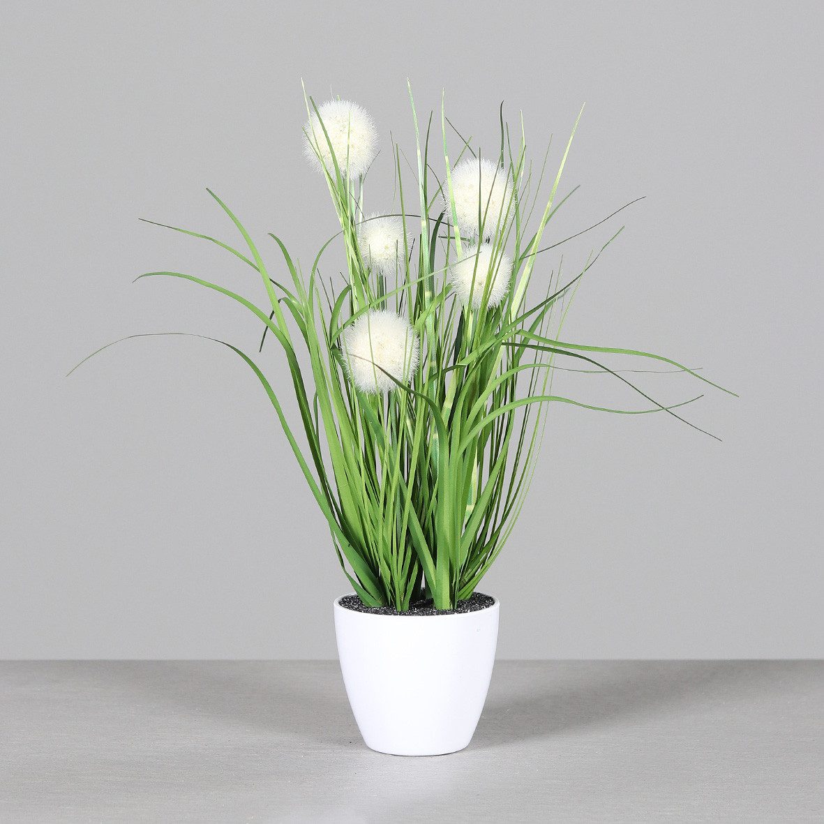 Kunstgras künstliches Kugelgras/ Palmgras im Topf ca. 38cm, mucPlants günstig online kaufen